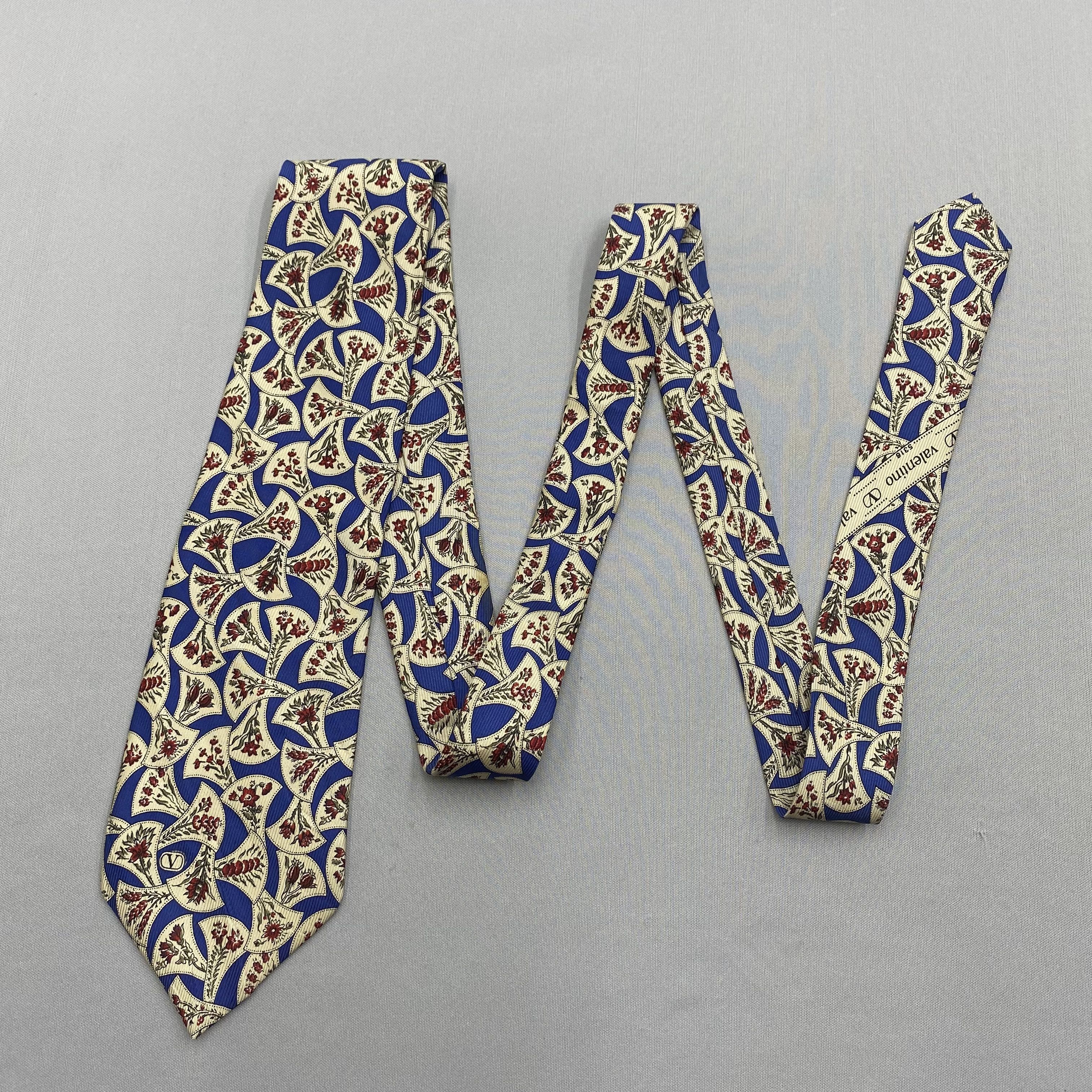 Valentino Vintage Valentino SILK Necktie Cravate Pure Silk Neck Tie Size ONE SIZE - 5 Thumbnail