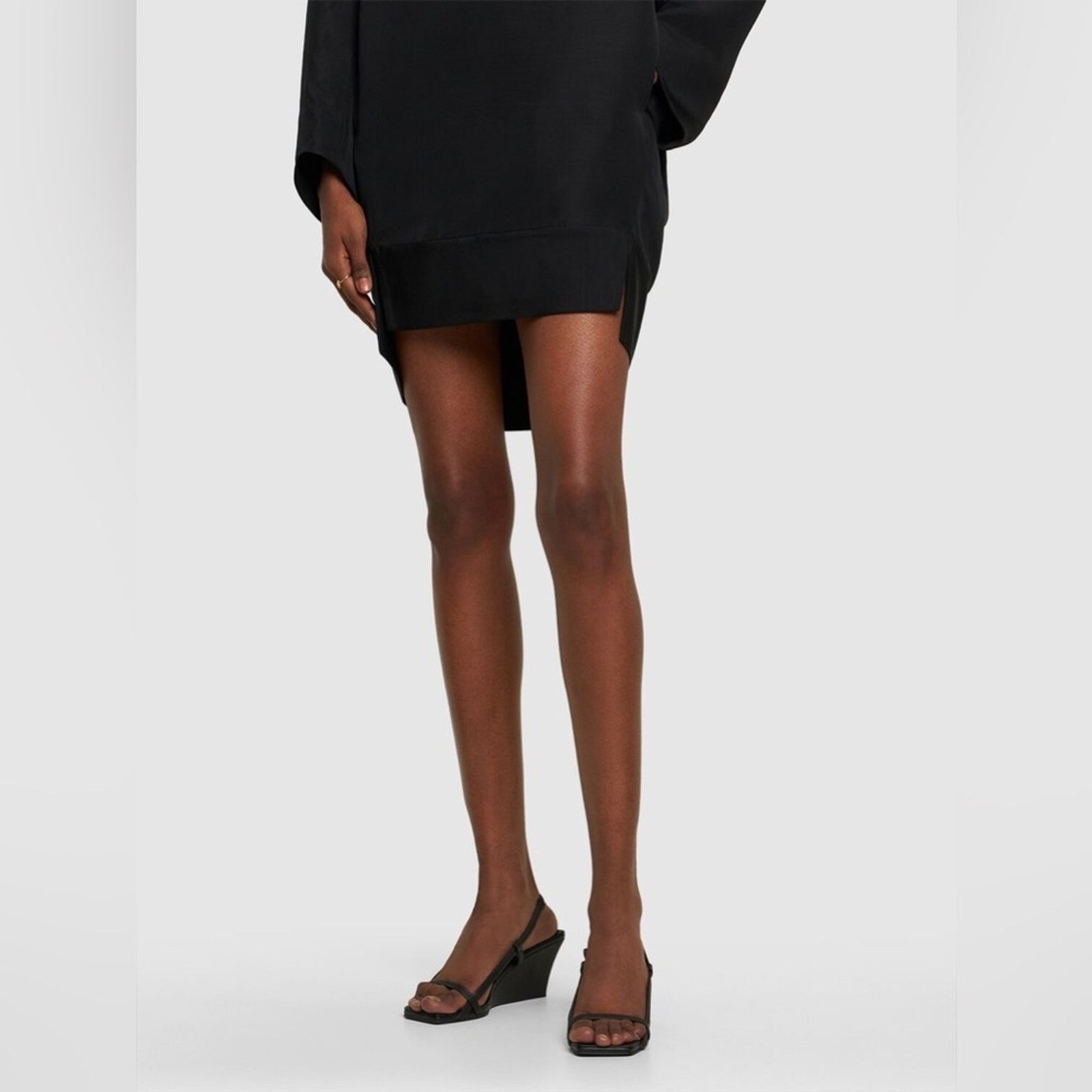 St. Agni ST.AGNI Brassiere Wedges Black 37 Size US 7 / IT 37 - 1 Thumbnail