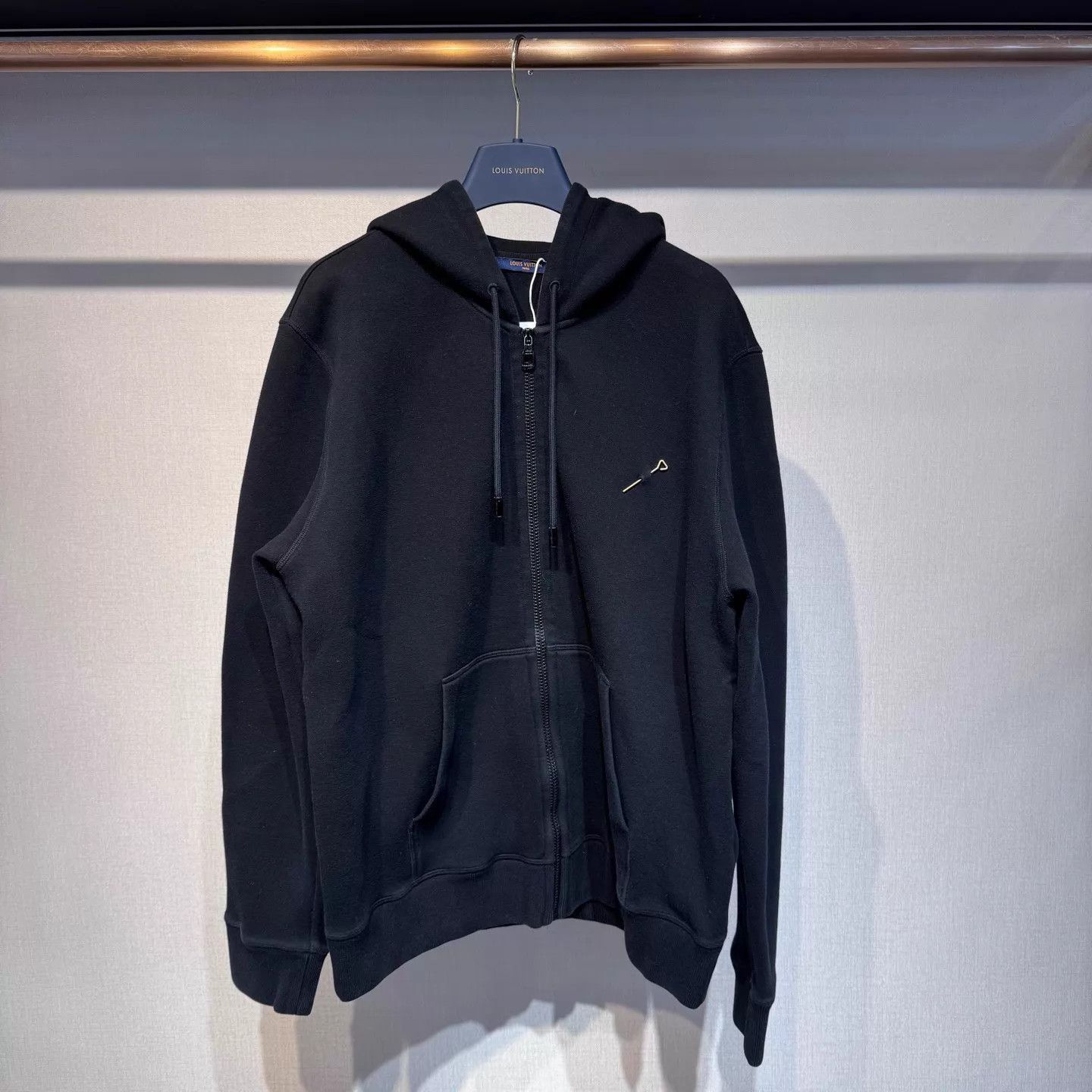 Louis Vuitton Black Zip-Up Hoodie with Front Pocket - XL Size US XL / EU 56 / 4 - 1 Thumbnail