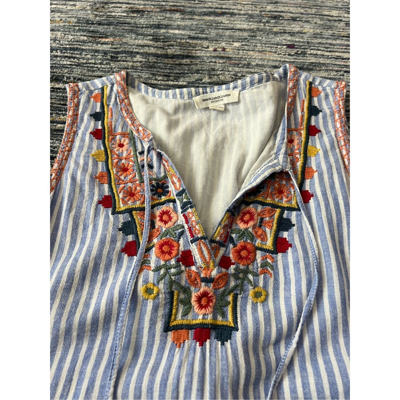 Other BeachLunchLounge mini embroidered striped dress size M Size M / US 6-8 / IT 42-44 - 9 Thumbnail