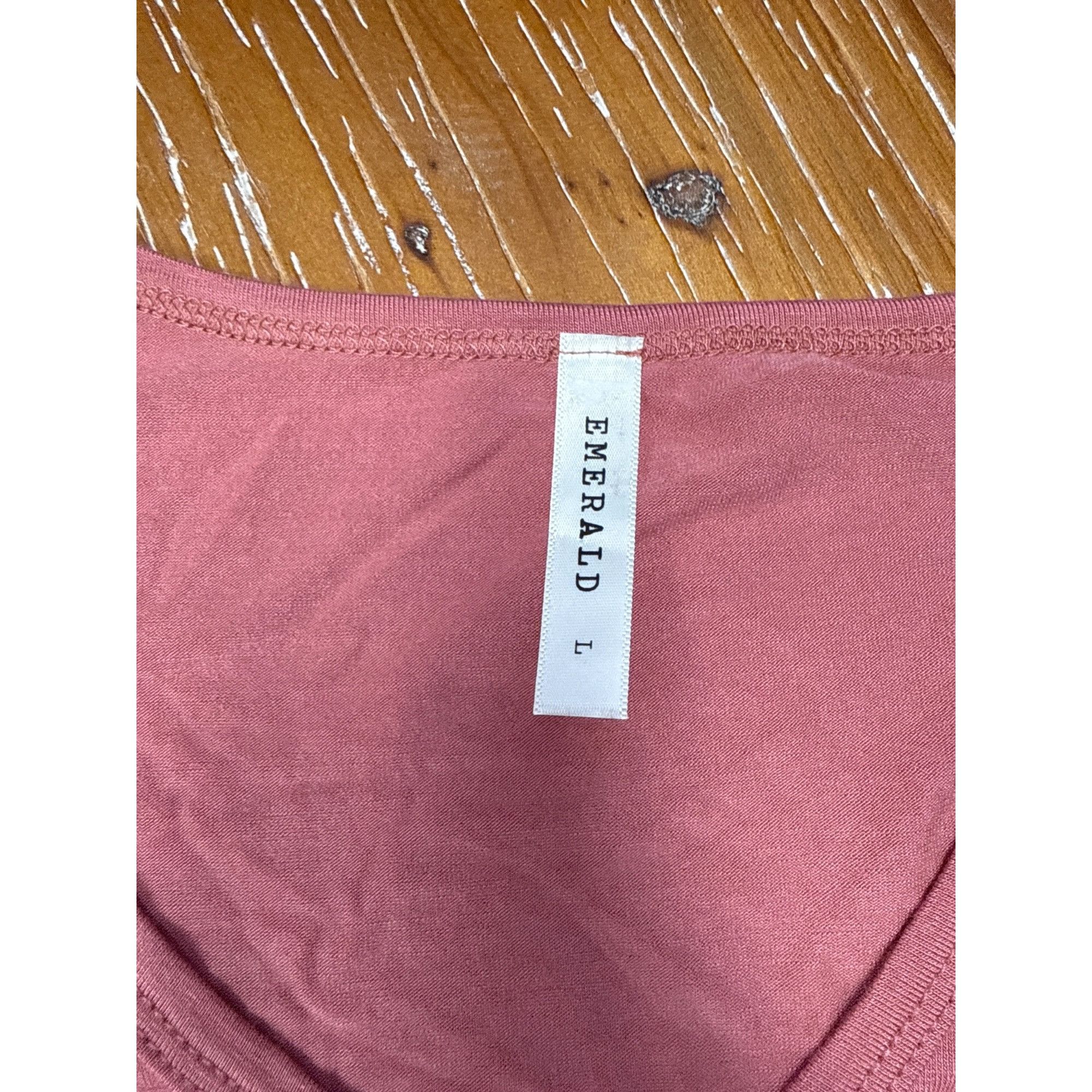 Other Womens Large Pink V-Neck Cutout Sleeve Top Medium Rayon/Span Size L / US 10 / IT 46 - 8 Thumbnail