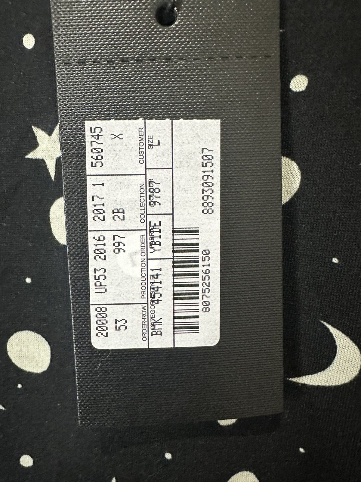 Saint Laurent Paris Saint Laurent Moon and Star Print Short Sleeve Tee Size L / US 10 / IT 46 - 6 Thumbnail