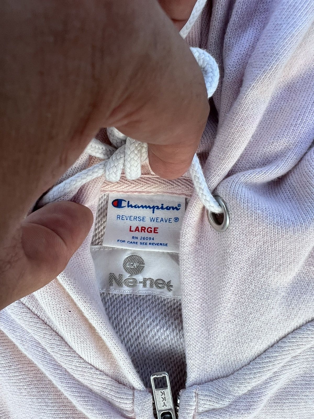 Champion × Ne-Net Size L but fit S-M Vintage Hoodie Zipper Ne-net x Champion Size L / US 10 / IT 46 - 5 Thumbnail