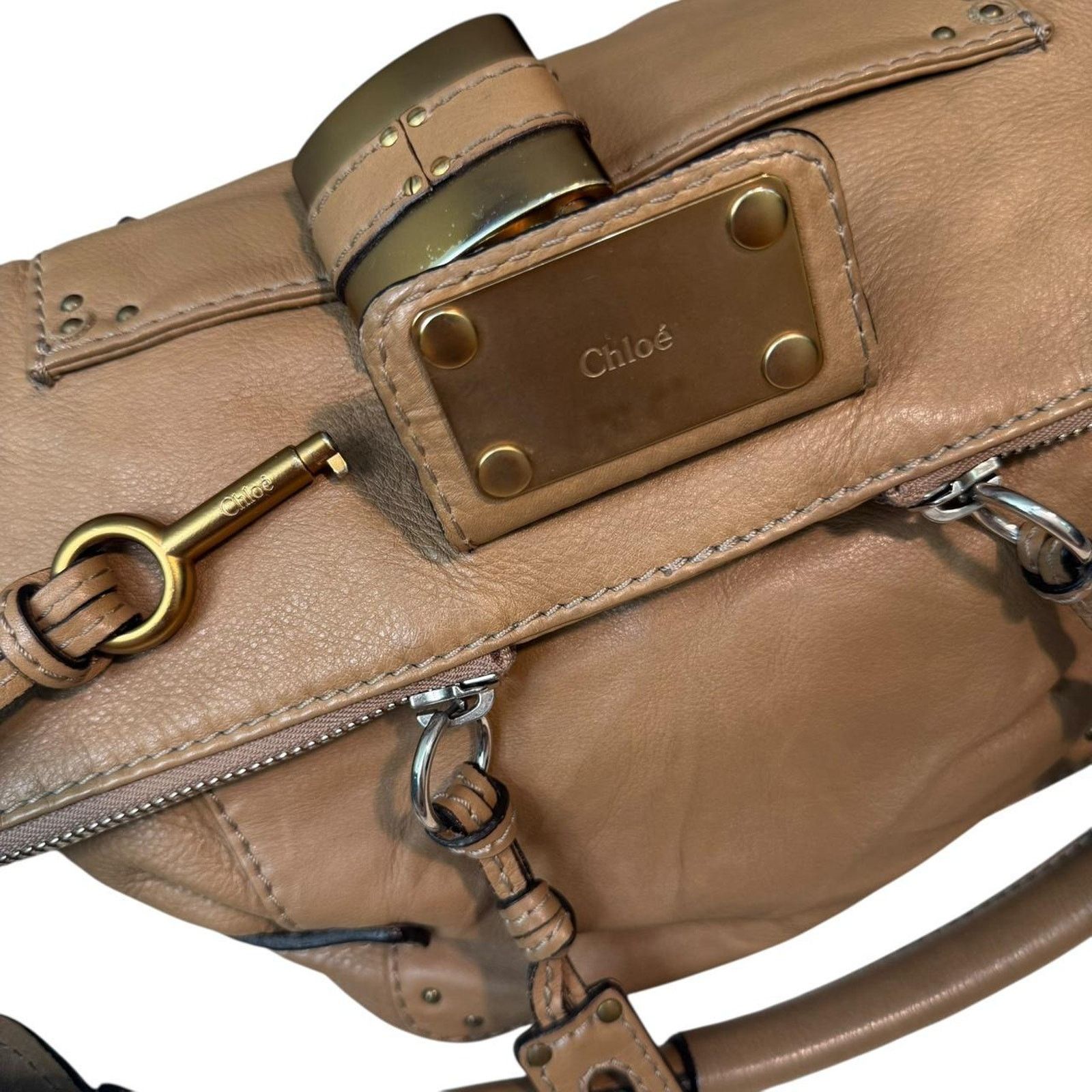 Chloe Chloe Paddington Brown Leather Shoulder Bag Y2K Size ONE SIZE - 8 Thumbnail