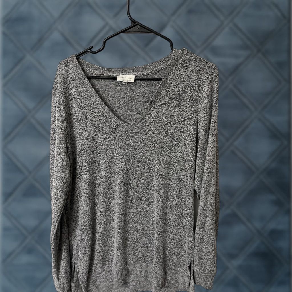 Lucky Brand Lucky Brand Sweater V-Neck Lightweight Gray M Womens Size M / US 6-8 / IT 42-44 - 1 Thumbnail
