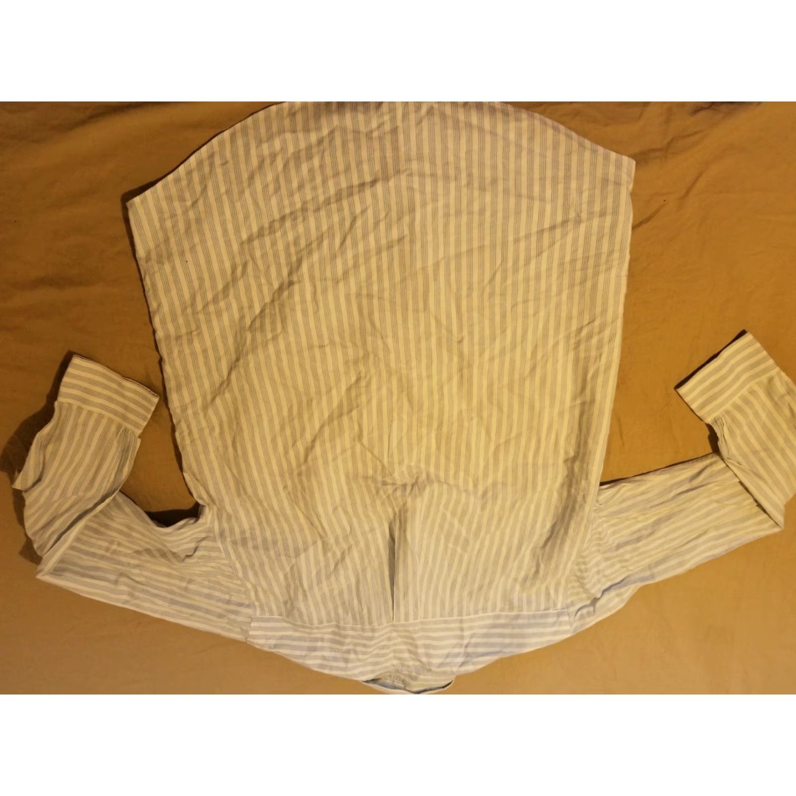 Brooks Brothers Brooks Brothers Dress Shirt Mens M Medium Blue White Button Cotton Size 40R - 5 Thumbnail