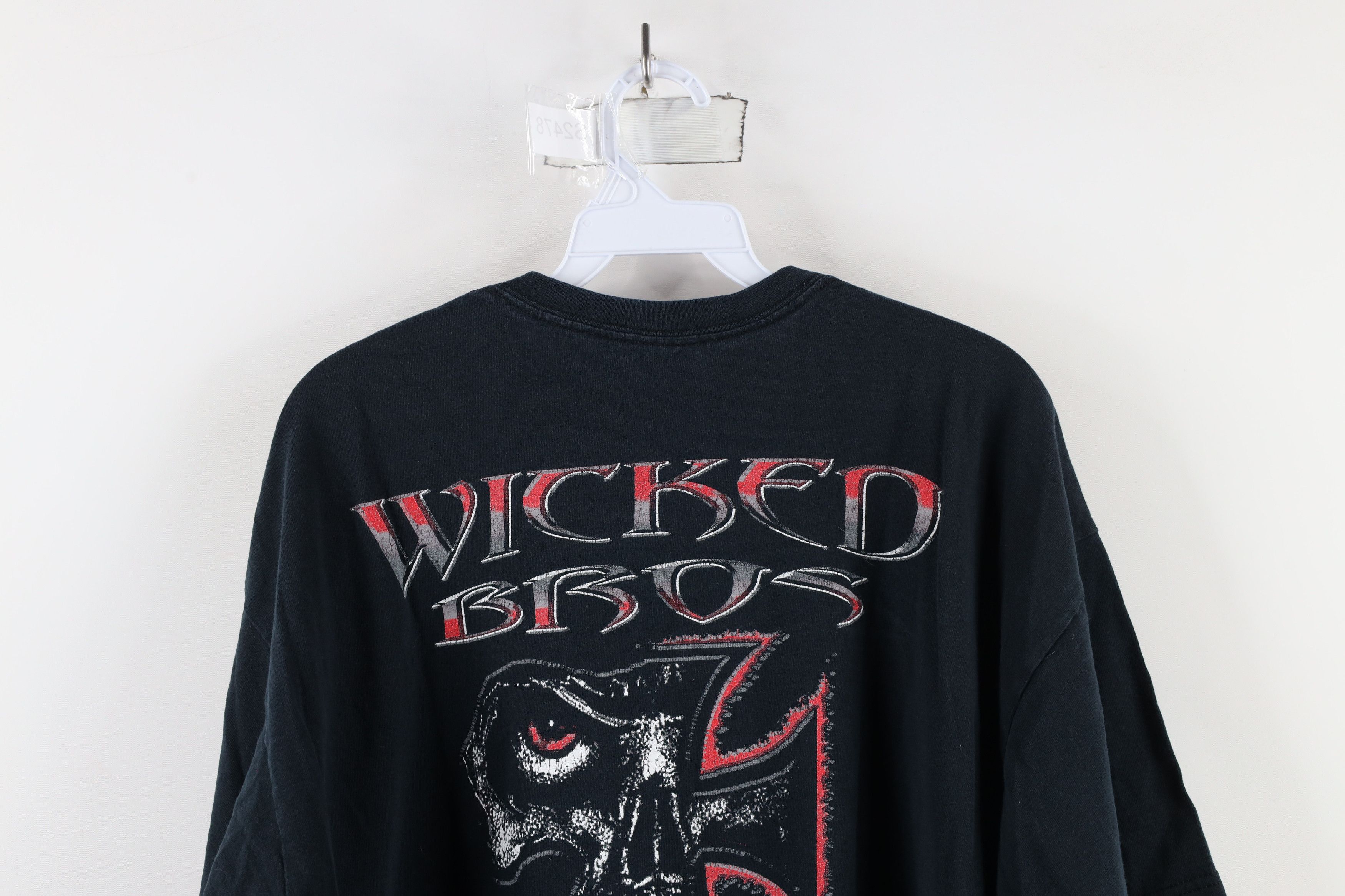 Vintage Vintage Y2K Streetwear Skull Wicked Bros Motorcycle T-Shirt Size US XL / EU 56 / 4 - 10 Thumbnail