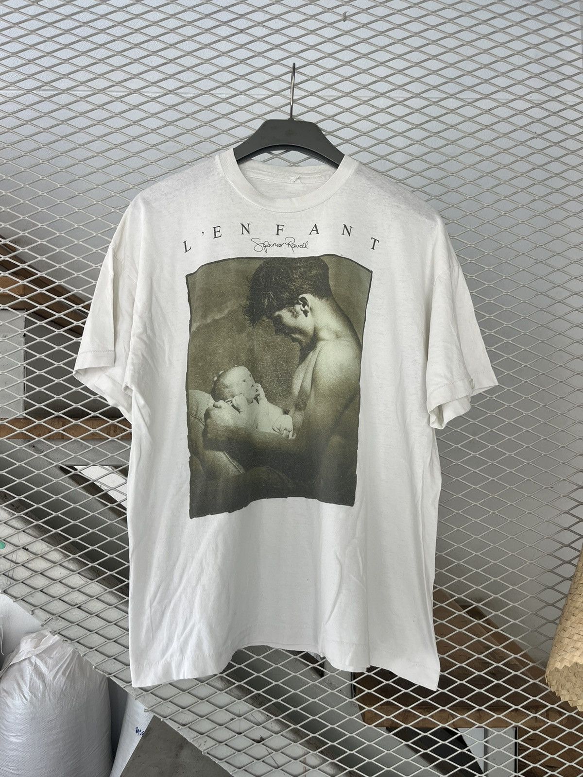 Vintage Vintage L’ENFANT Man and Baby Photo by Spencer Rowell 80’s Size US L / EU 52-54 / 3 - 2 Thumbnail