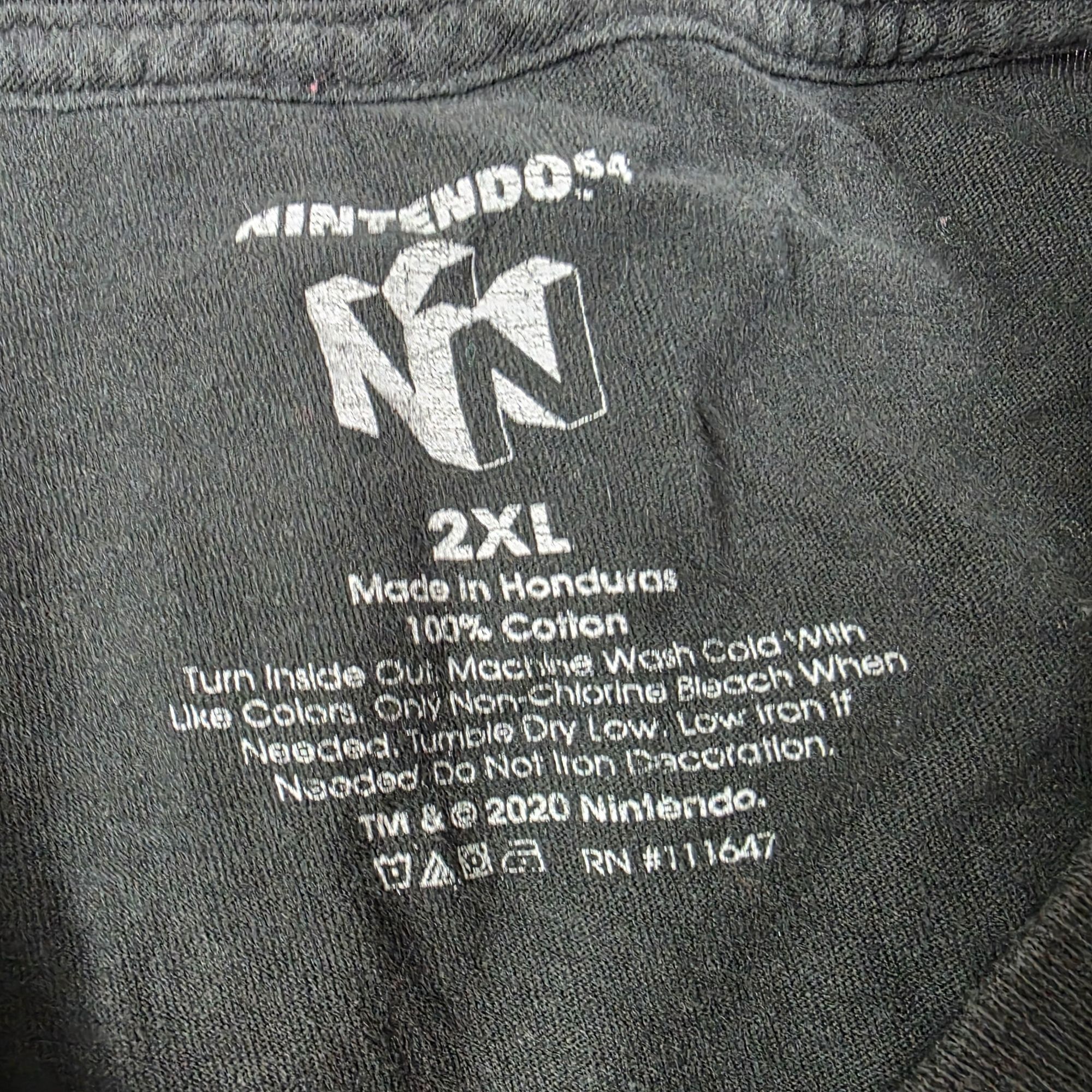 Nintendo Nintendo 64 Mens Size 2XL Black Graphic T Shirt Retro Gaming Size US XXL / EU 58 / 5 - 4 Thumbnail