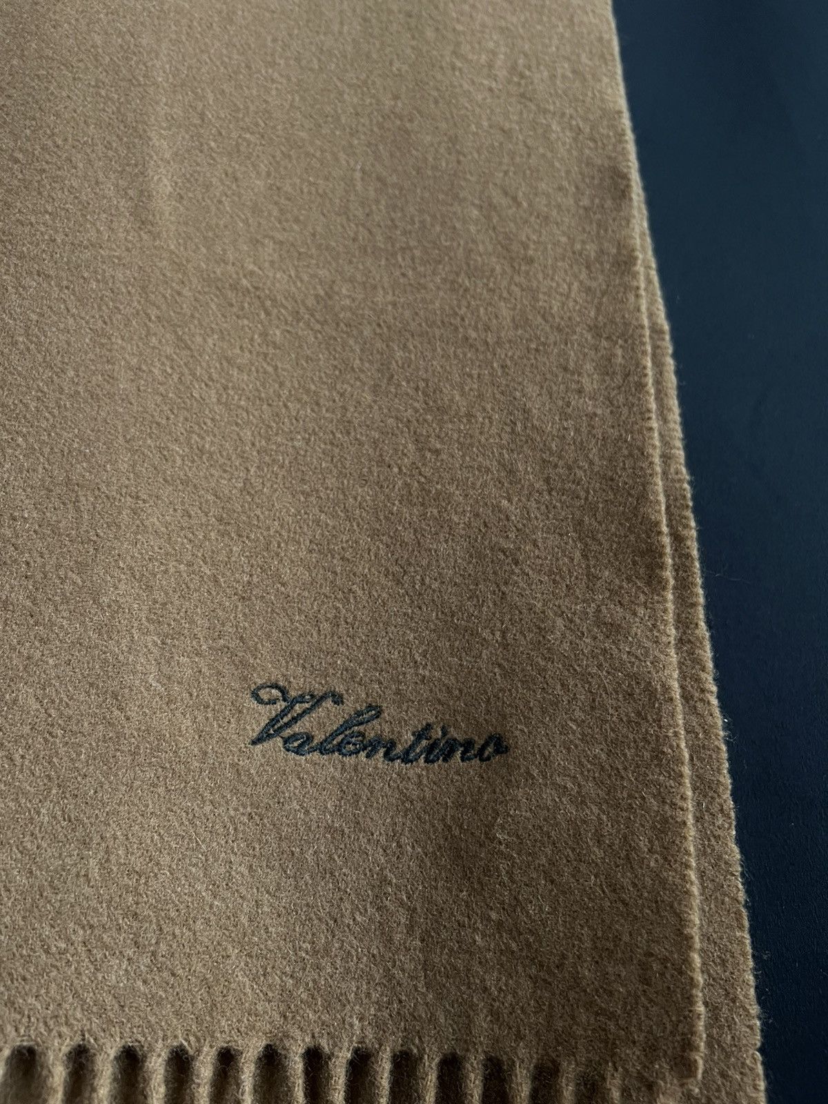 Valentino Valentino Wool Brown Scarf Size ONE SIZE - 3 Thumbnail