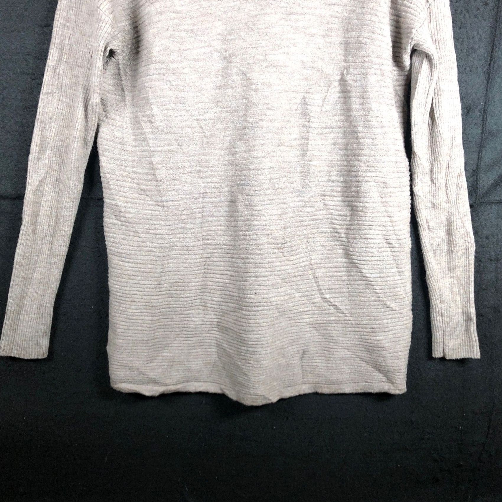 Vintage Adrienne Vittadini Womens Sweater Brown Cowl Neck 100% Merino Wool S Size S / US 4 / IT 40 - 3 Thumbnail