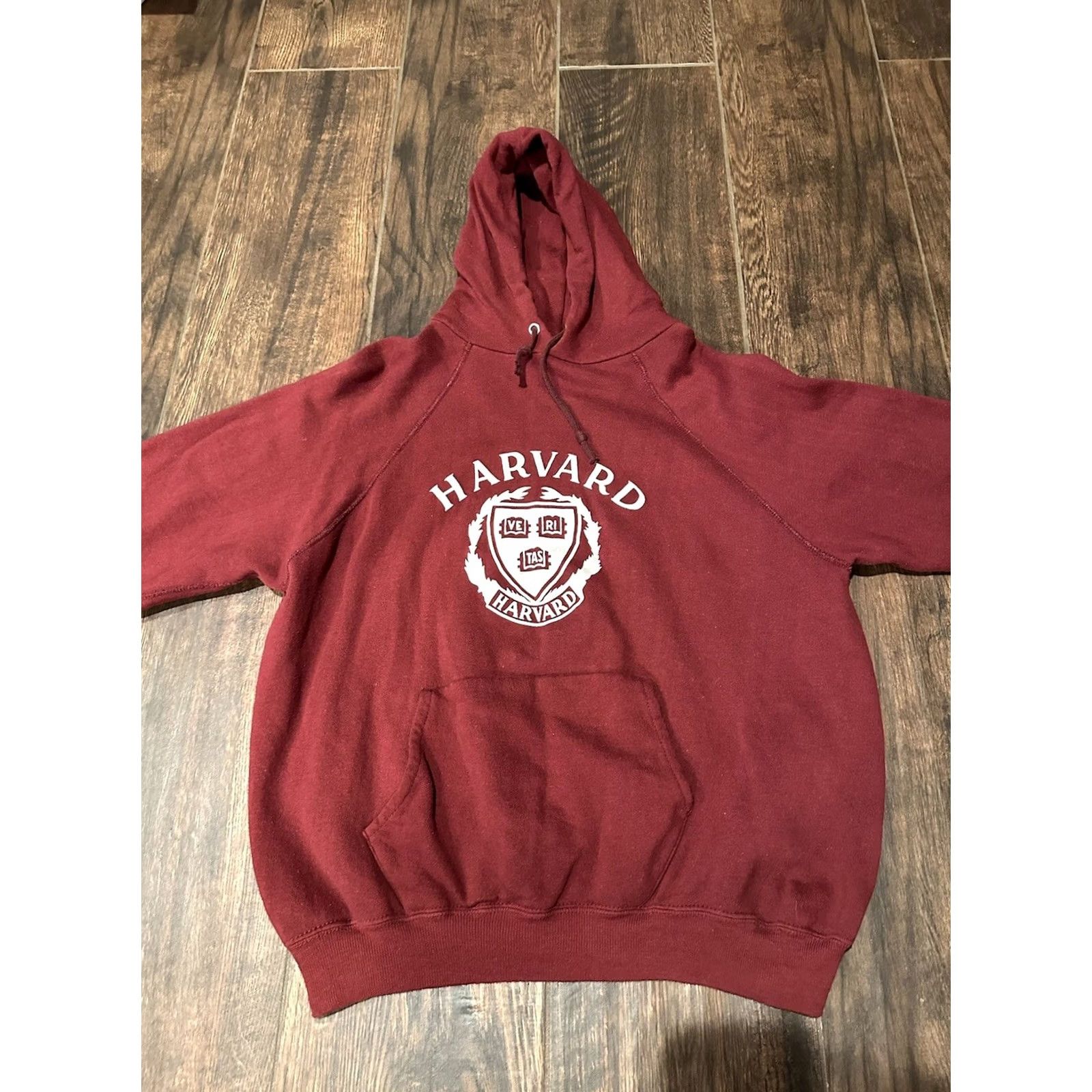 Champion VINTAGE Champion Harvard University Hoodie XL Mens Red 80s USA Sweatshirt Pullover Size US XL / EU 56 / 4 - 4 Thumbnail