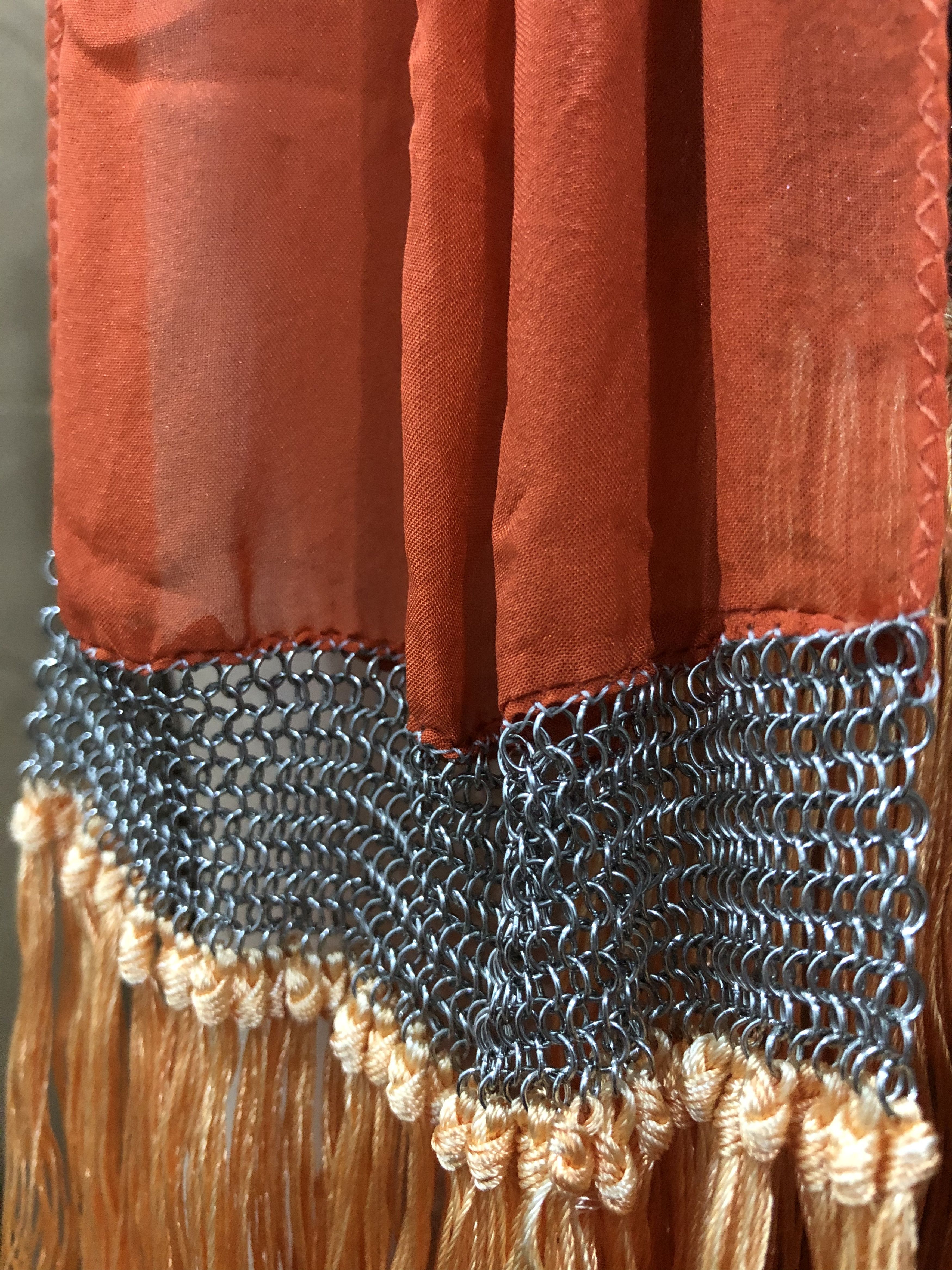 Gucci Gucci Biskupin Chiffon Scarf with Long Fringe Size ONE SIZE - 5 Thumbnail