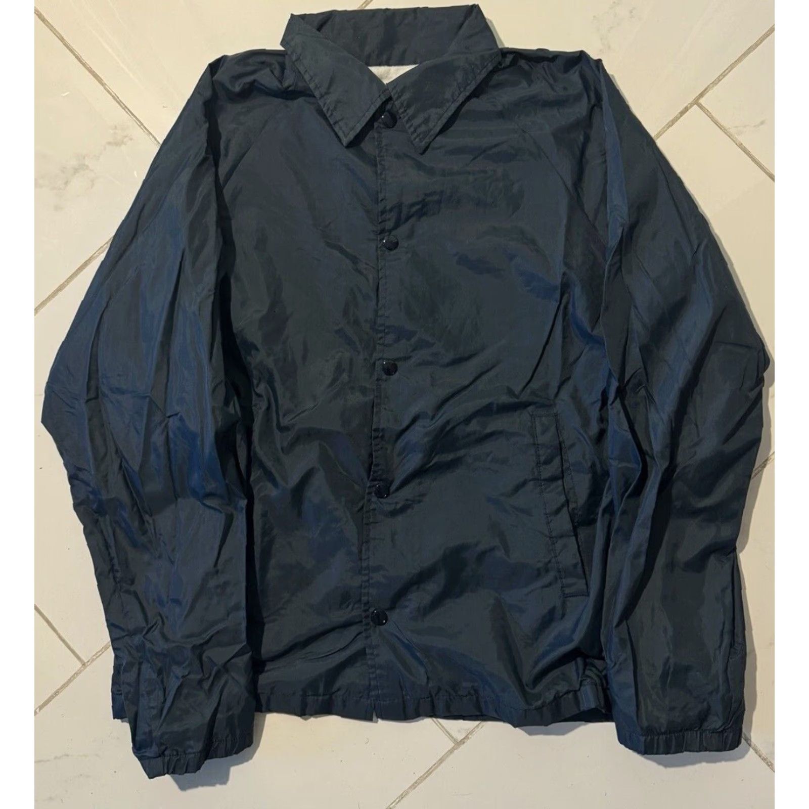 Vintage VINTAGE 1980s Ozark Trail Navy Blue Windbreaker Jacket M USA Mens Jacket Size US M / EU 48-50 / 2 - 2 Thumbnail