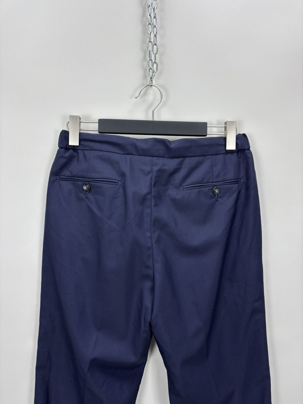 Suitsupply Mens wool pants Suitsupply Ames Pleat ES Size 48 Color Blue Size US 33 - 6 Thumbnail