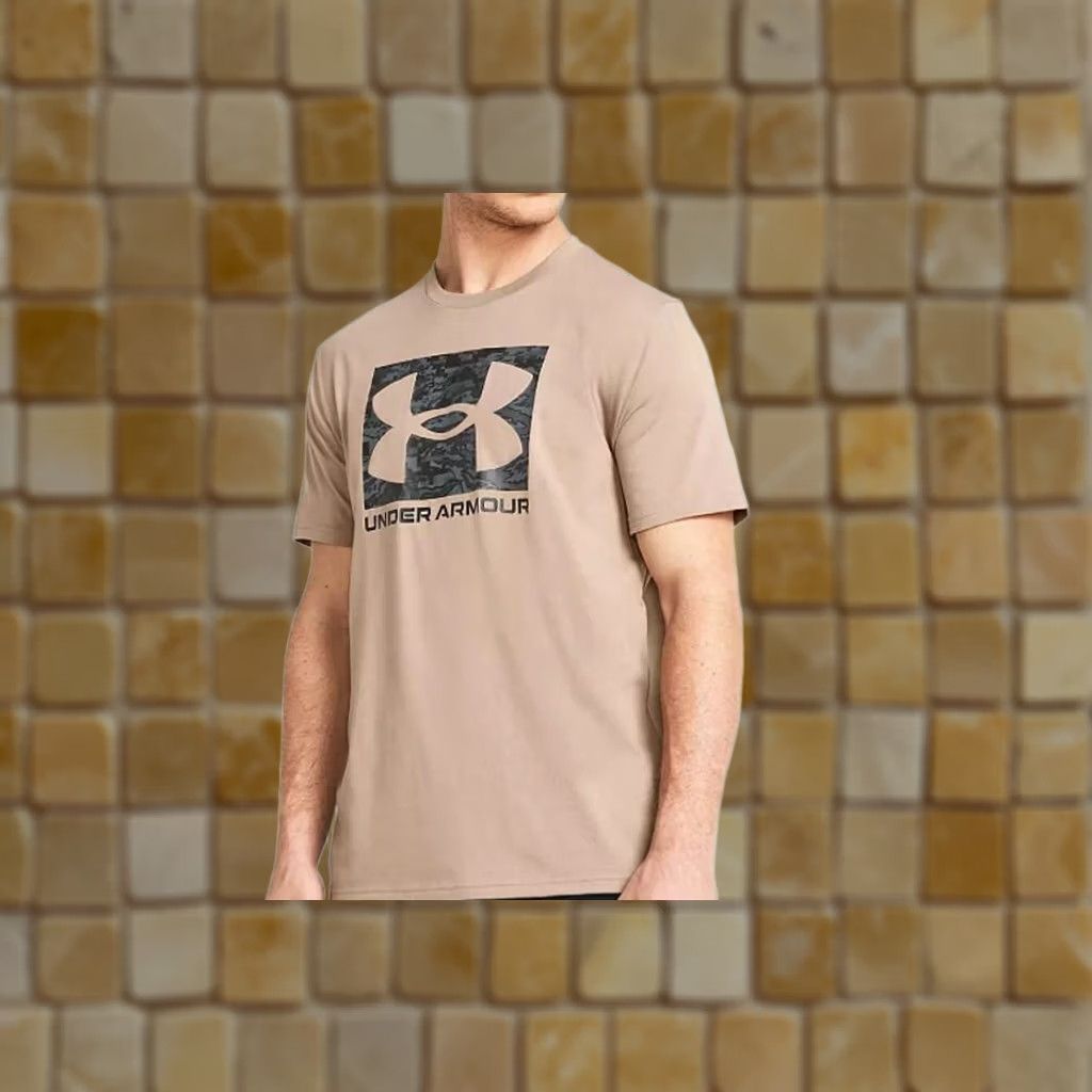 Under Armour NEW MENS Under Armour Tee T-SHIRT Boxed Logo Camo BROWN XXL Size US XXL / EU 58 / 5 - 1 Preview