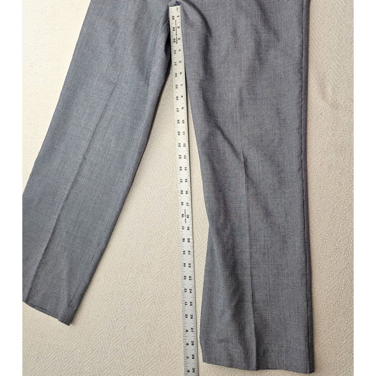 Vintage Alfred Dunner Pants Check Pattern Elastic Waist Pull On 12 Regular Black White 29in Inseam Straight Ankle Womens Size 30" / US 8 / IT 44 - 6 Thumbnail