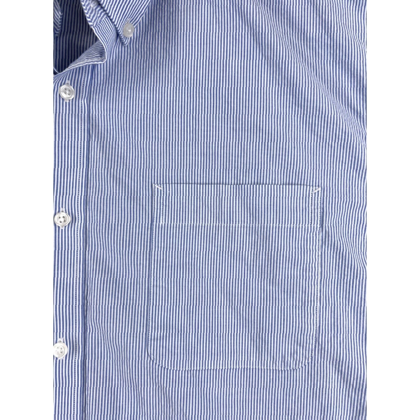 Tommy Hilfiger Tommy Hilfiger Shirt Men XL Blue Stripe Button-Up Long Sleeve with Pocket - 44 Chest, Cotton, Relaxed Fit Size US XL / EU 56 / 4 - 6 Thumbnail