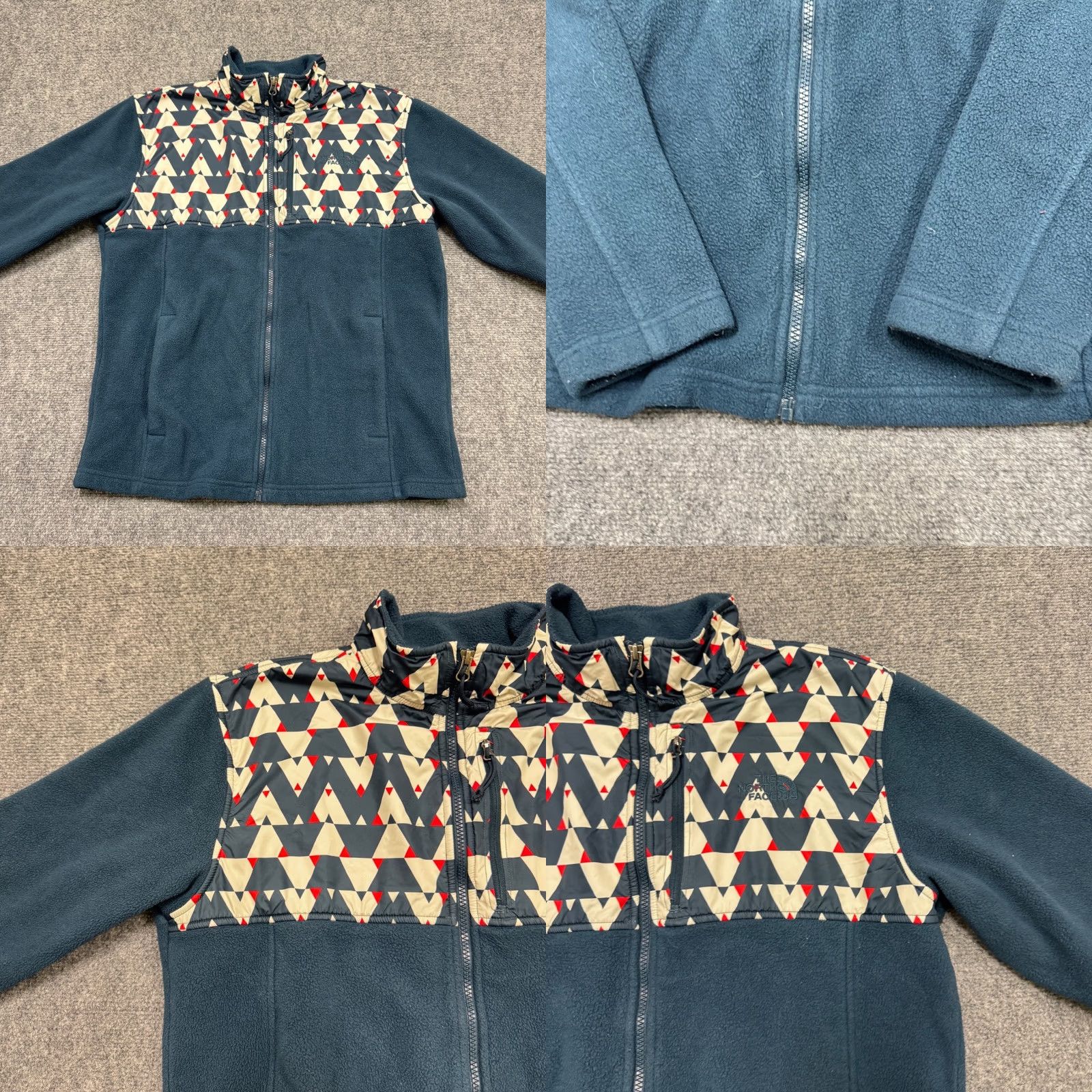 The North Face The North Face Jacket Mens Medium Multicolor Aztec Fleece Full Zip Outdoor Size US M / EU 48-50 / 2 - 8 Thumbnail