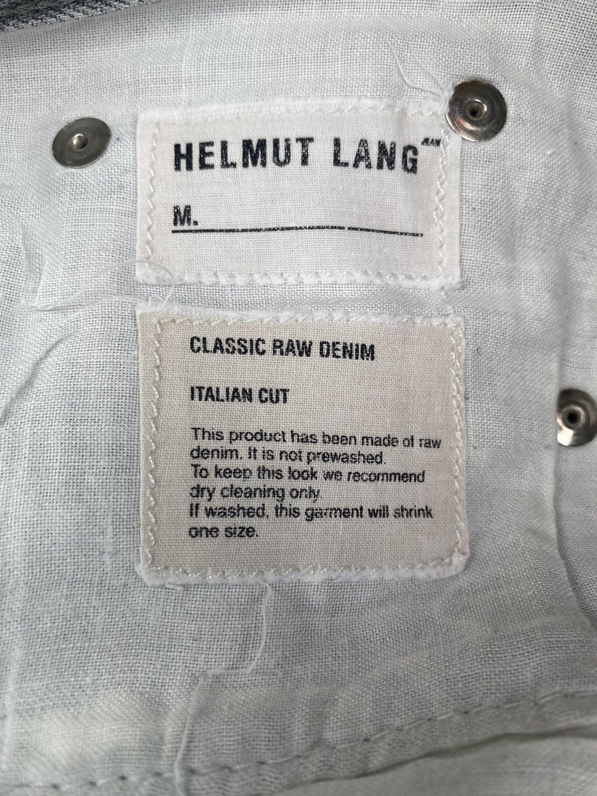 Helmut Lang Helmut Lang Classic Raw Denim Italian Cut Size US 29 - 13 Thumbnail