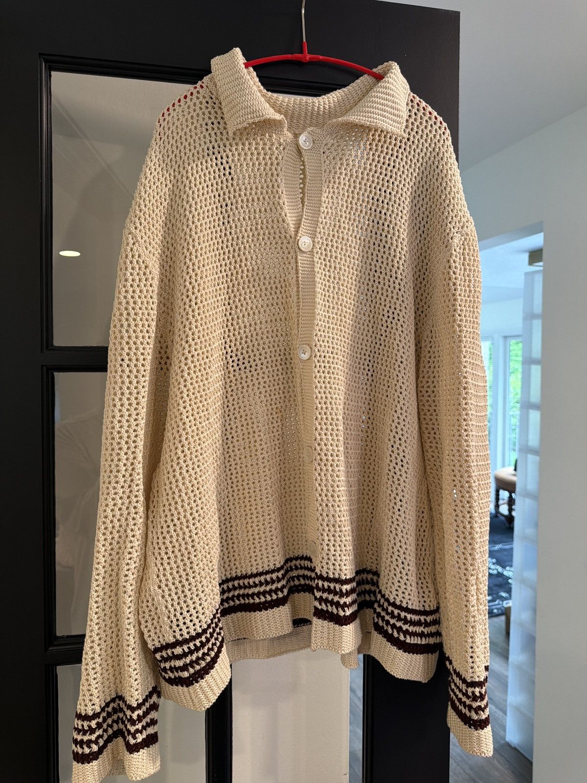 Bode Knit lightweight cardigan Size US L / EU 52-54 / 3 - 1 Thumbnail