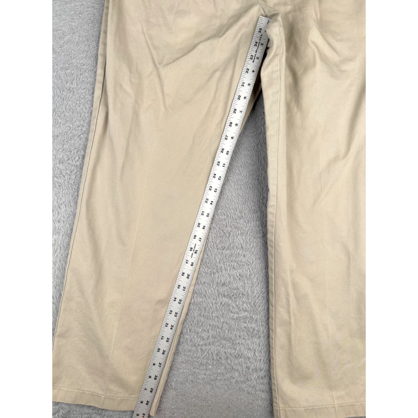Tommy Hilfiger Tommy Hilfiger Pants Mens 36 Beige Pleated Front Khaki Cotton Twill Casual 36x32 Size US 36 / EU 52 - 7 Thumbnail