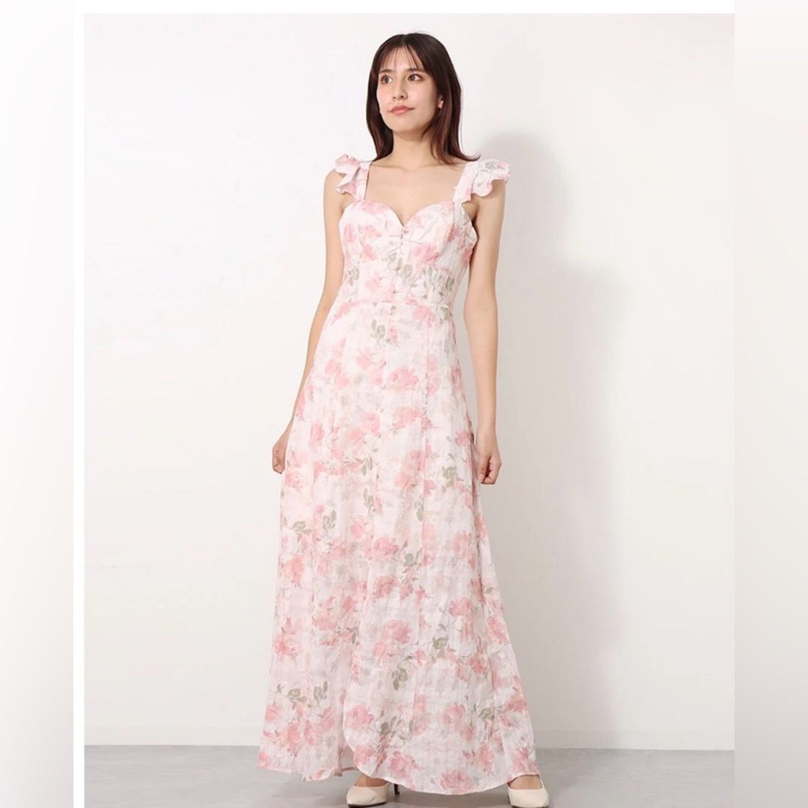 Other New Elegant Floral Dress in Pink and White size 2 Size XS / US 0-2 / IT 36-38 - 4 Thumbnail