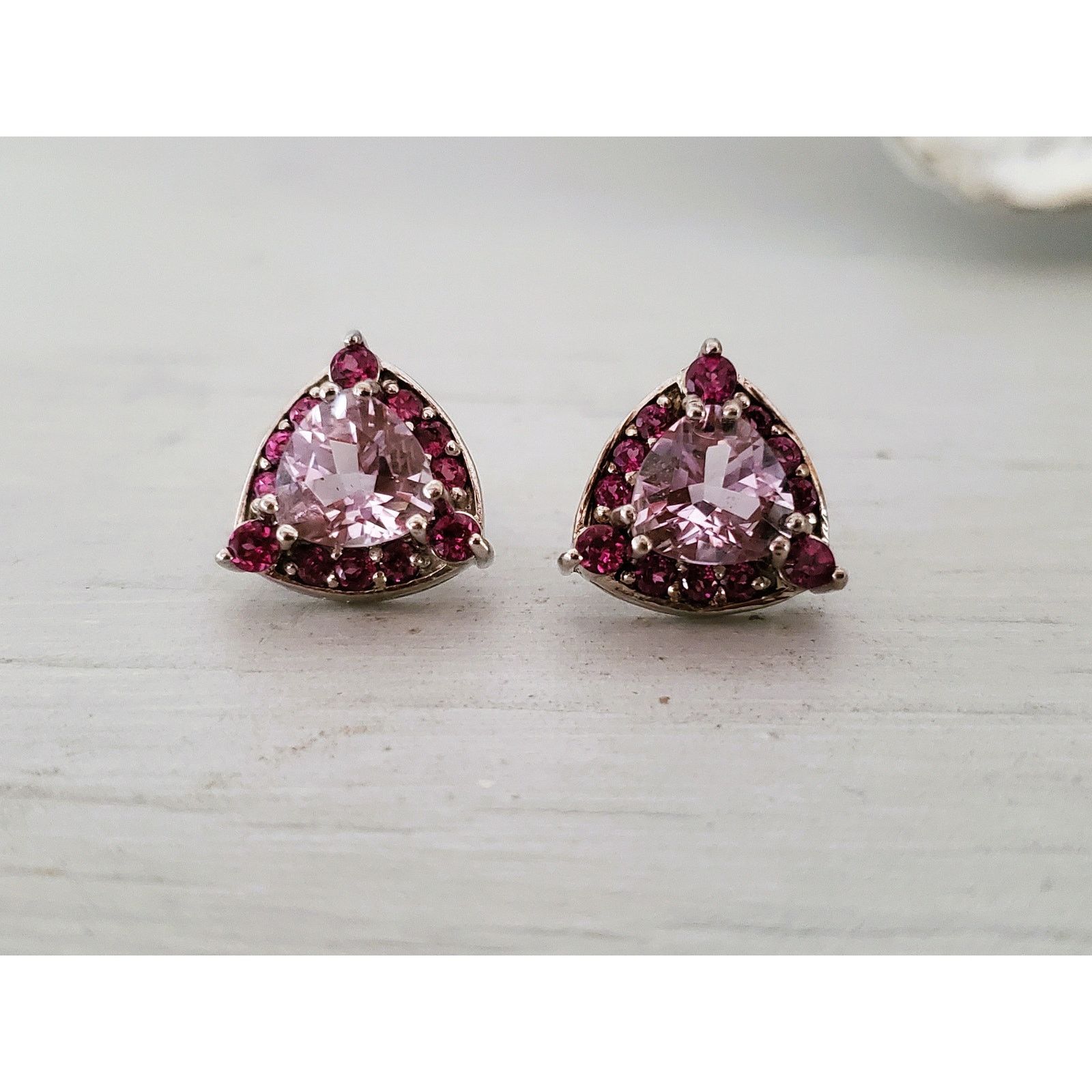 Other Lavendar Sterling Silver Stud Earrings Size ONE SIZE - 2 Thumbnail