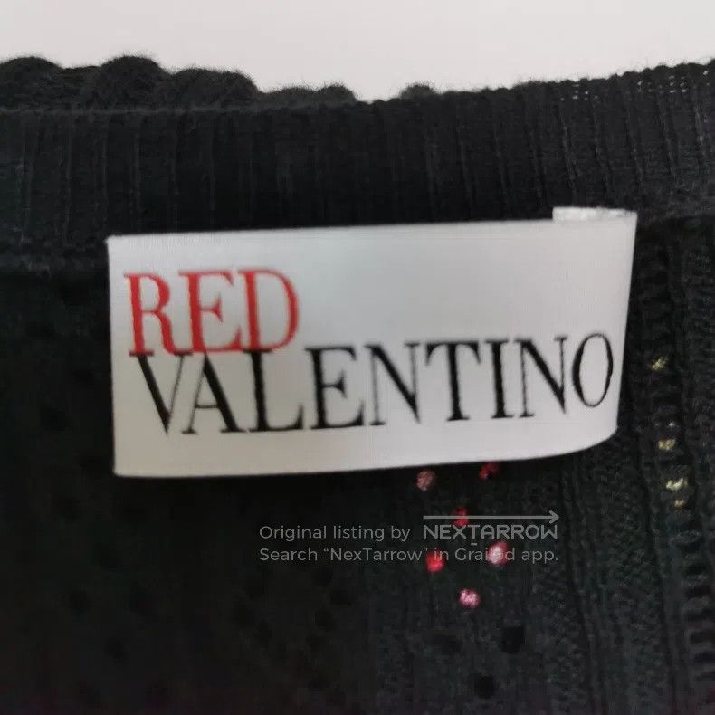 Valentino Valentino Cotton floral pattern crew neck button-down knit Size M / US 6-8 / IT 42-44 - 3 Thumbnail