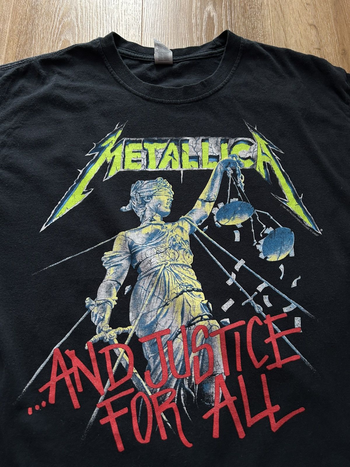 Band Tees Vintage Metallica And Justice For All 1994 2006 T-Shirt Size US L / EU 52-54 / 3 - 2 Thumbnail