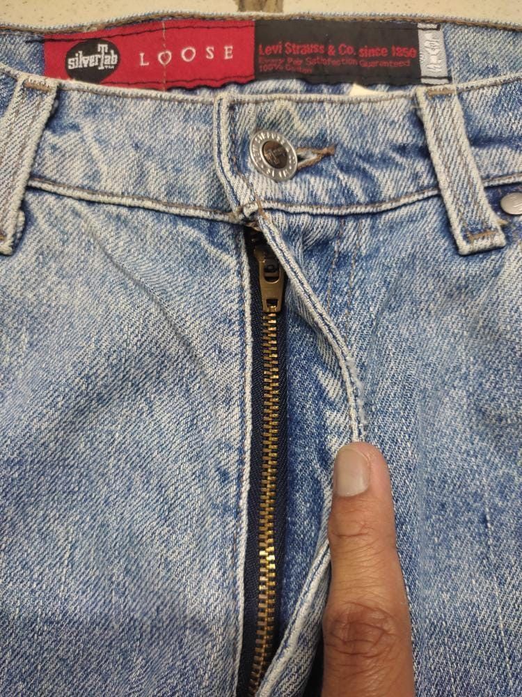 Levi's Vintage Clothing VINTAGE LEVIS SILVER TAB DISTRESSED JEANS MUD WASH FADED Size US 31 - 5 Thumbnail