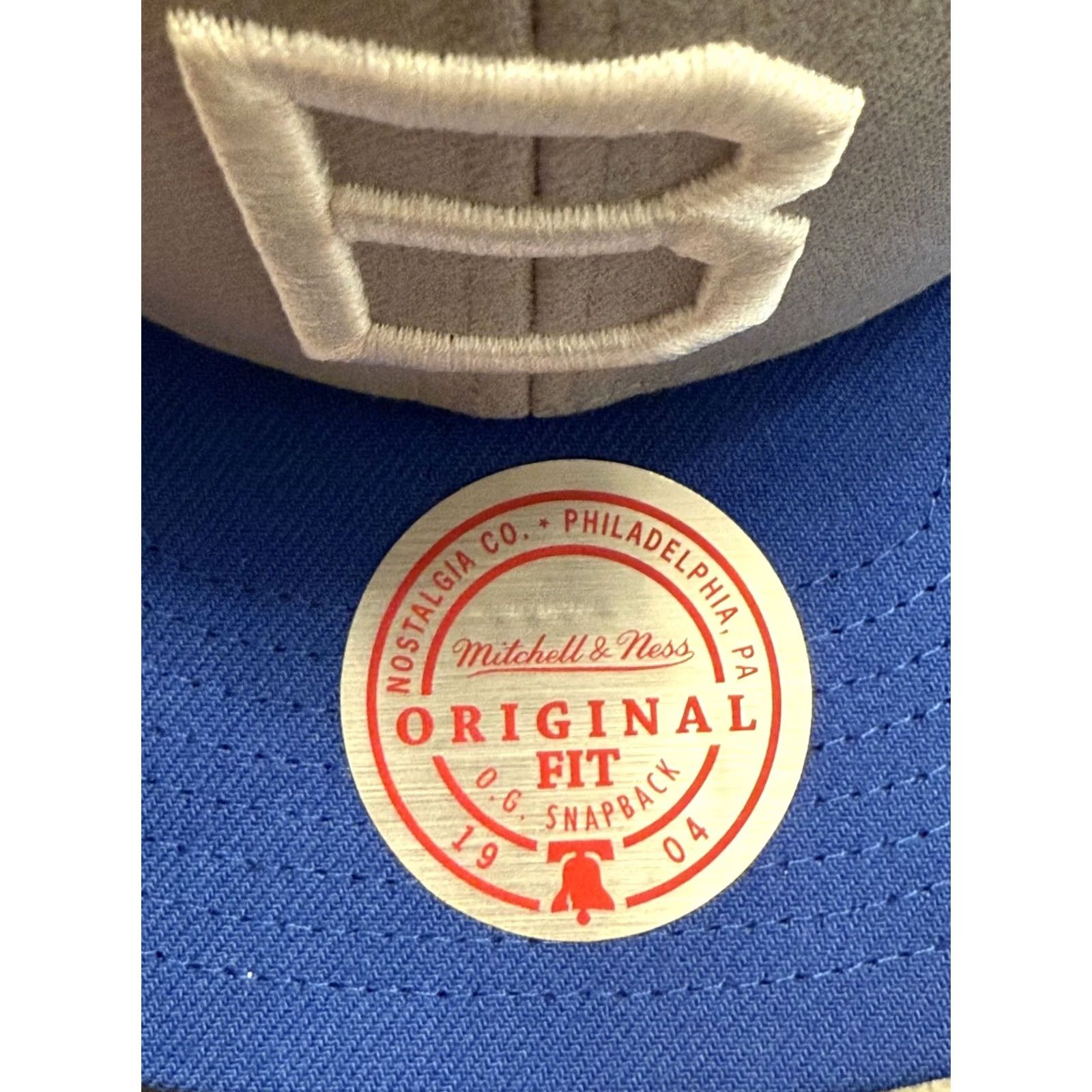 Mitchell & Ness Mitchell & Ness Brooklyn Dodgers Hat Snapback Men's One Size Gray Size ONE SIZE - 4 Thumbnail