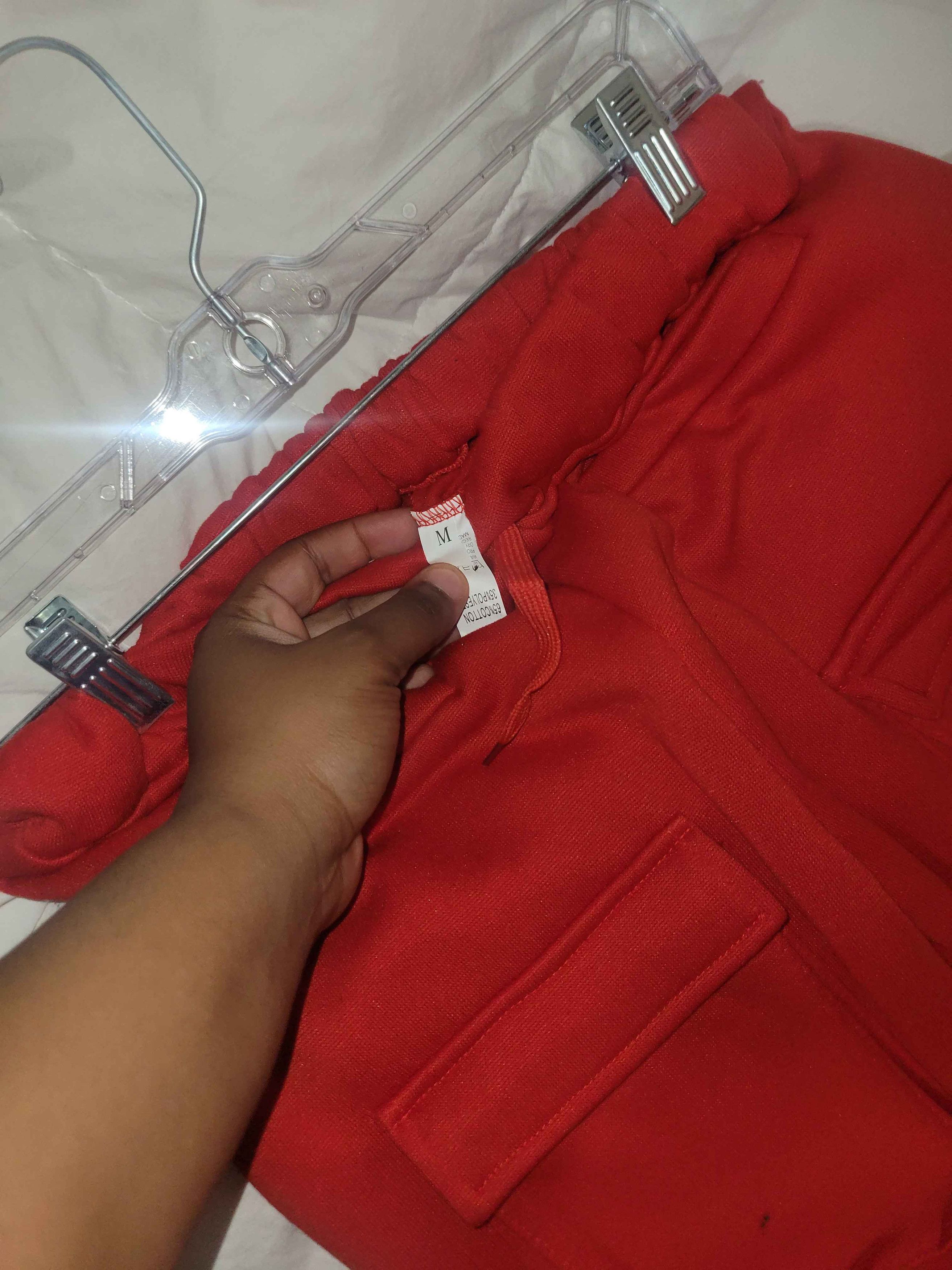 Other Stacked Red Joggers | Unknown Brand | Size US 32 / EU 48 - 2 Thumbnail