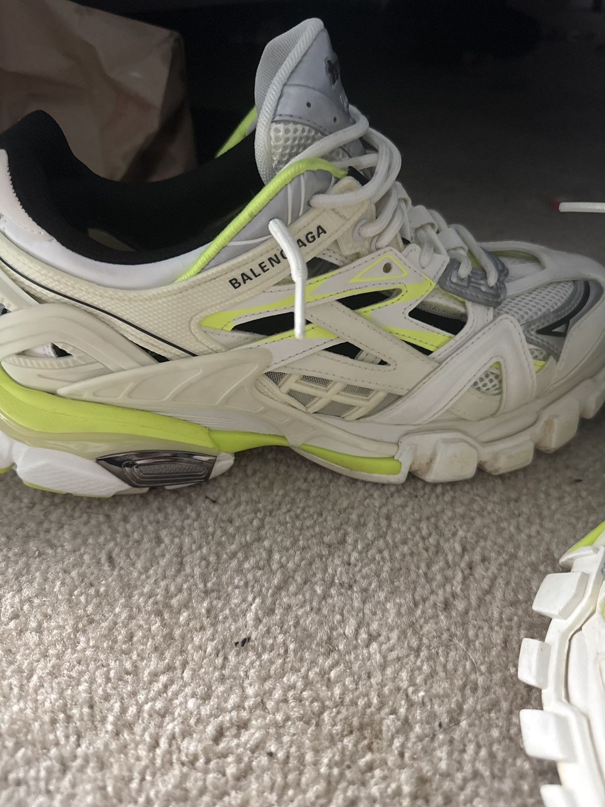 Balenciaga Balenciaga Track.2 (white and lime) Size US 10 / EU 43 - 1 Thumbnail