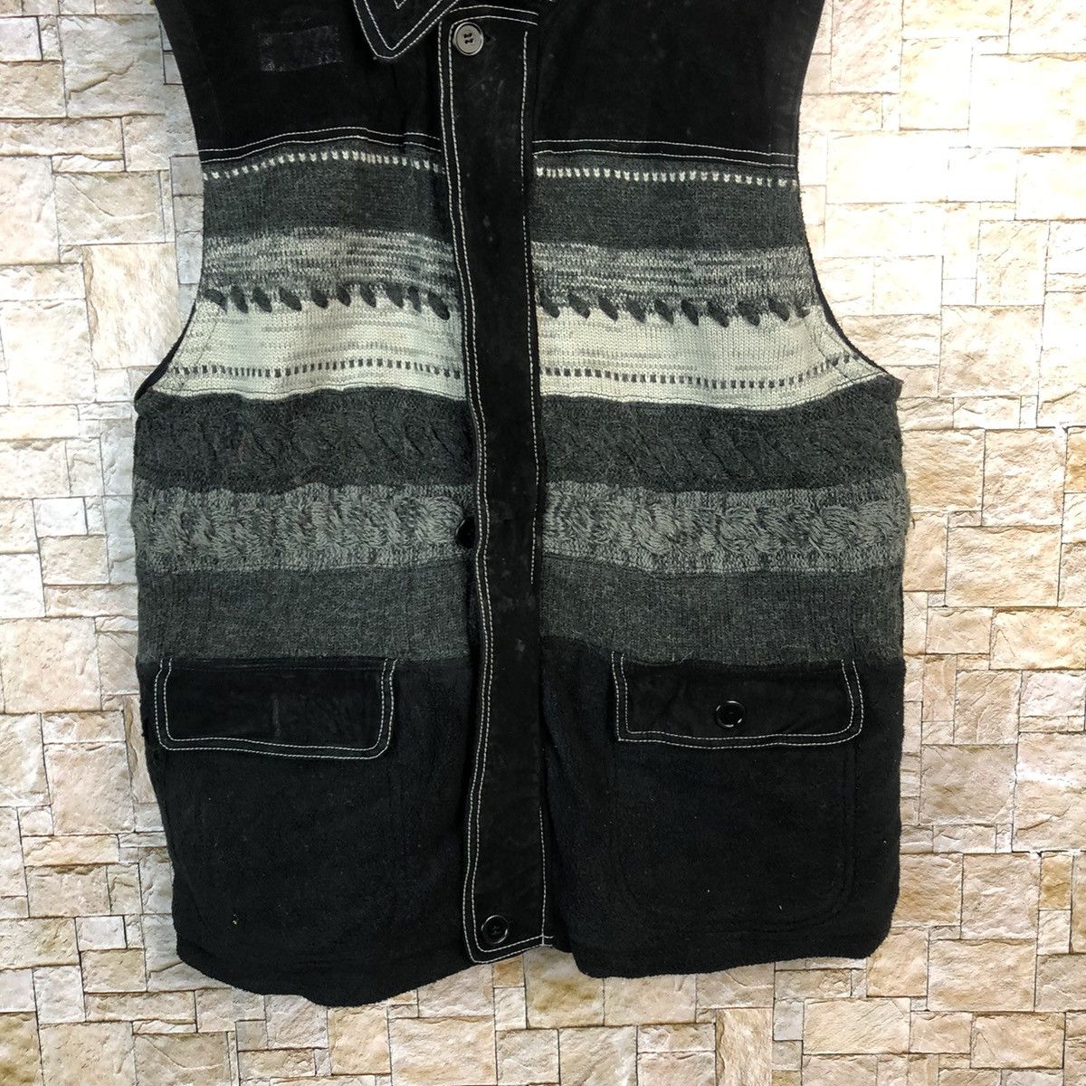 Japanese Brand Vivve Club Black Vest #A514 Size US M / EU 48-50 / 2 - 3 Thumbnail