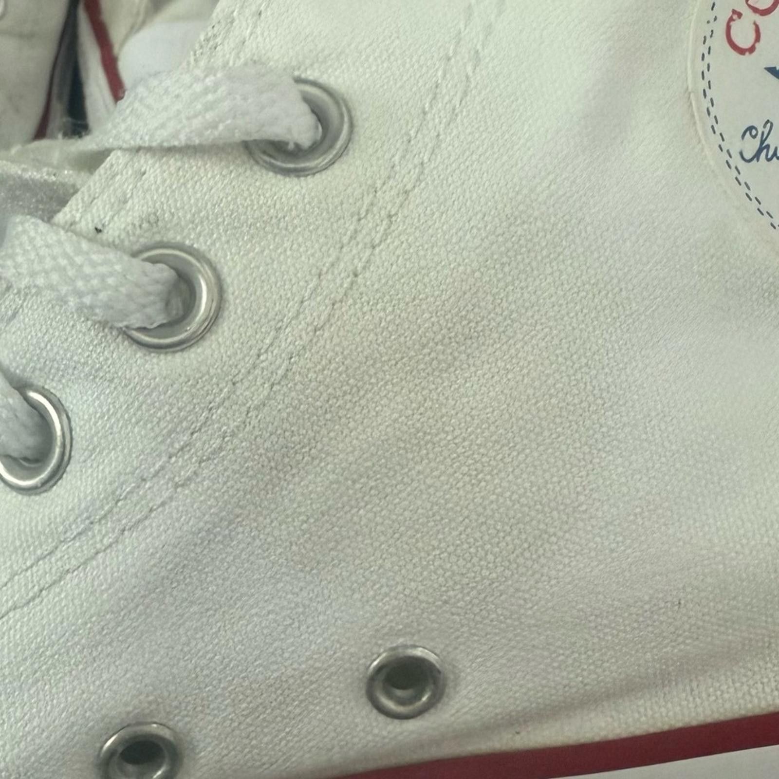 Converse Converse White Sneakers with Red Highlights Size US 12 / EU 45 - 5 Thumbnail