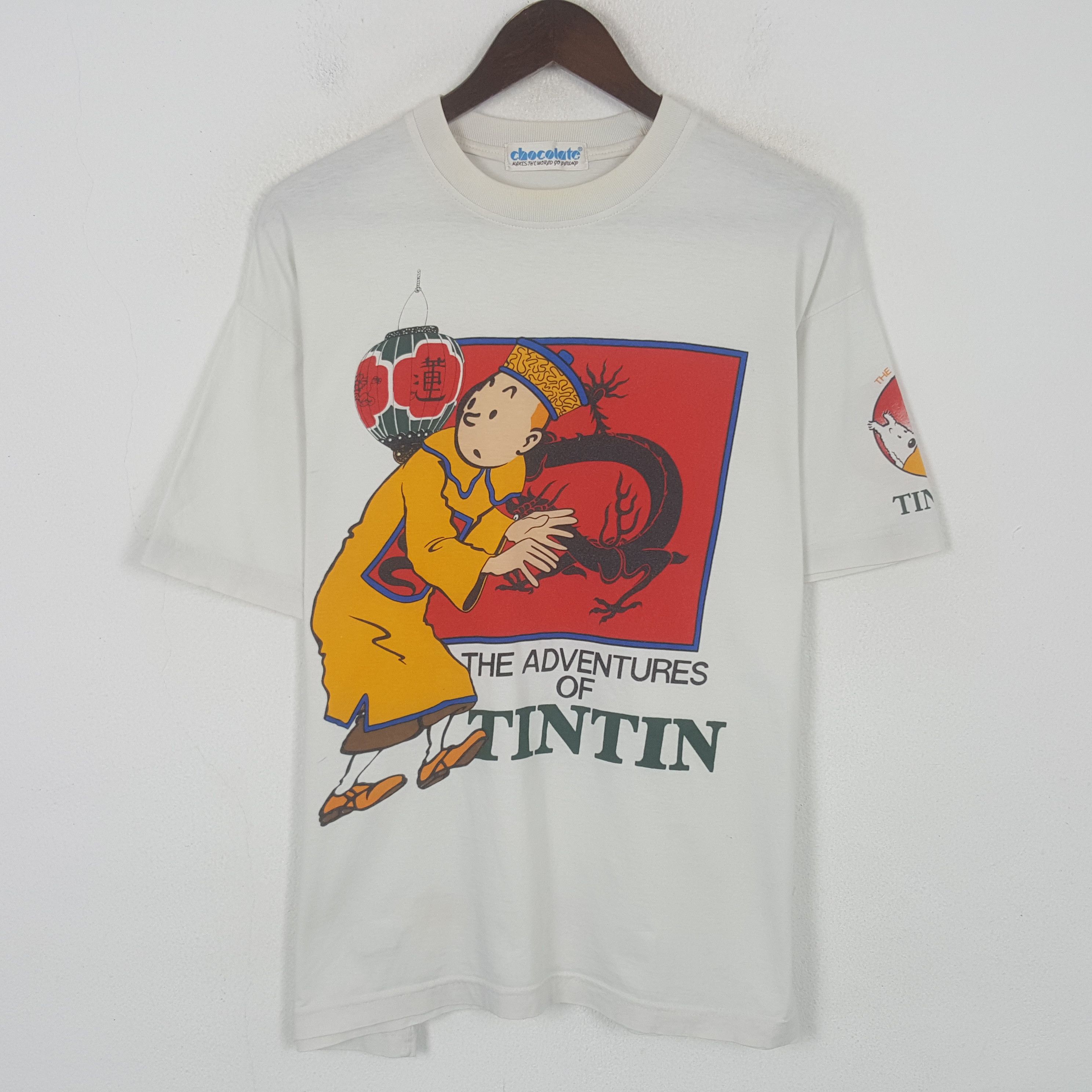 Chocolate Vintage The Adventures Of Tintin Tshirt Size US L / EU 52-54 / 3 - 1 Thumbnail