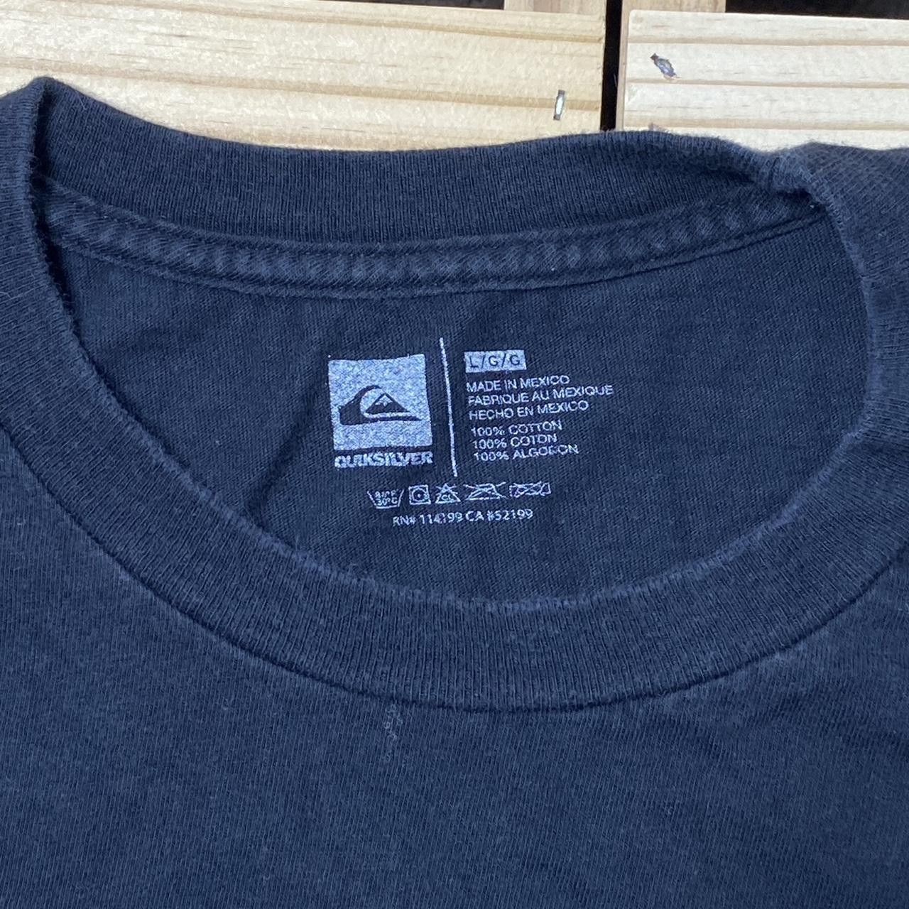 Quiksilver Quiksilver Black Y2K Surf Tee Size Large Size US L / EU 52-54 / 3 - 3 Thumbnail
