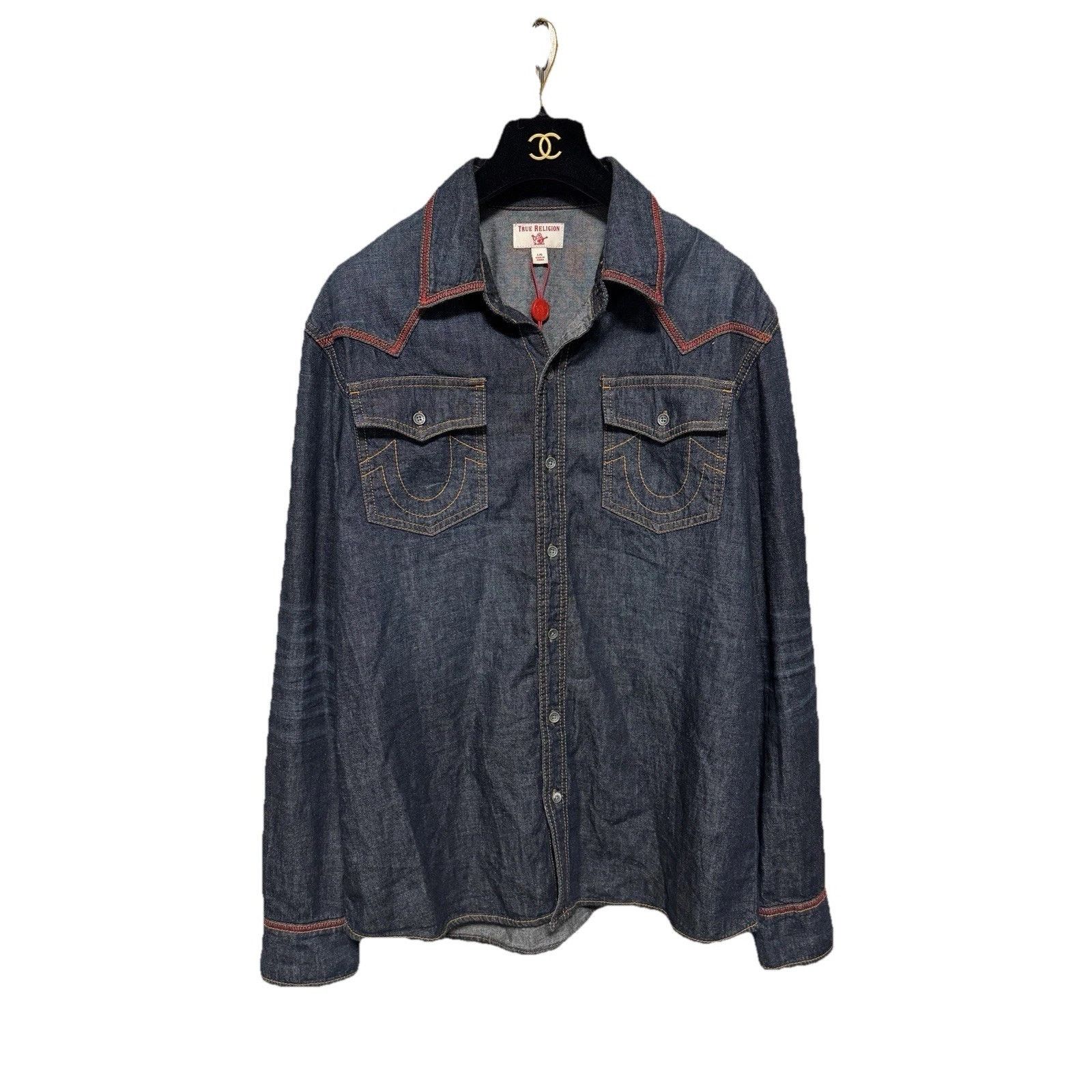 True Religion NWT True Religion Mens Large Blue Denim Size US L / EU 52-54 / 3 - 1 Thumbnail