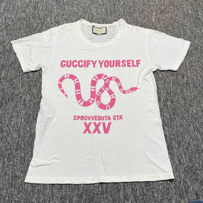 Gucci Gucci Snake-eating short sleeves 2504-Nextarrow Size US S / EU 44-46 / 1 - 1 Thumbnail