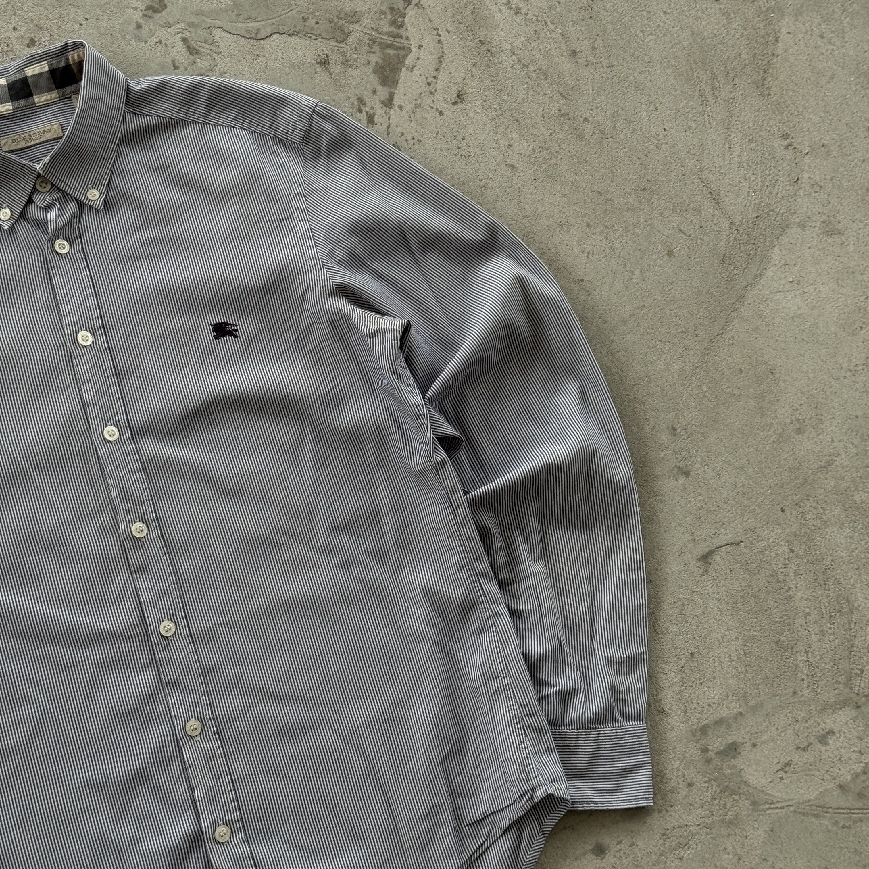 Burberry Vintage 90s Burberry Striped Button Ups Shirt Size US M / EU 48-50 / 2 - 2 Thumbnail