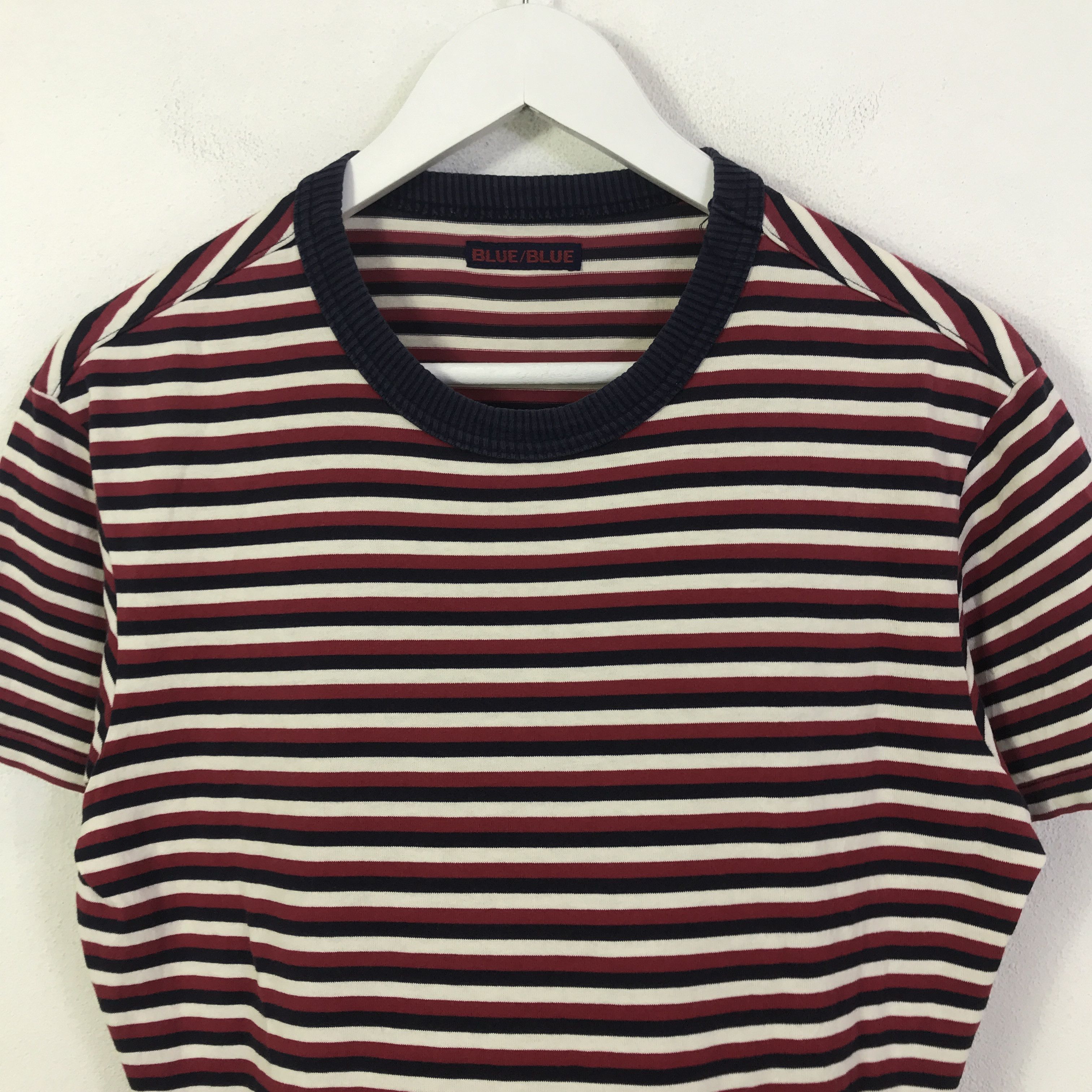 Blue Blue Japan Blue-blue Japan striped design t-shirts K93B24 Size US M / EU 48-50 / 2 - 2 Thumbnail