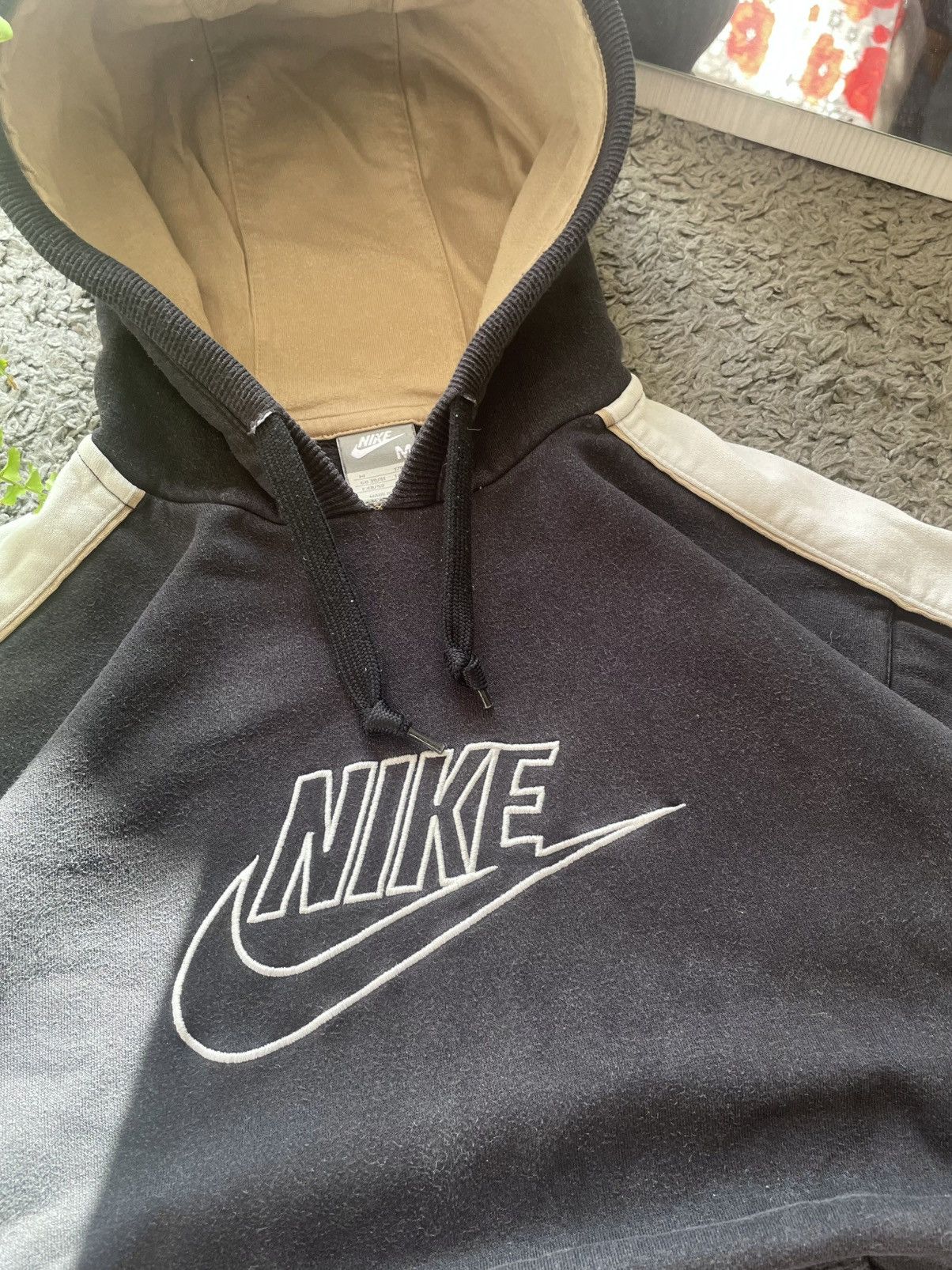 Nike × Vintage 00s Nike Vintage Hoodie Streetwear Big Logo Swoosh Rare Size US M / EU 48-50 / 2 - 8 Thumbnail
