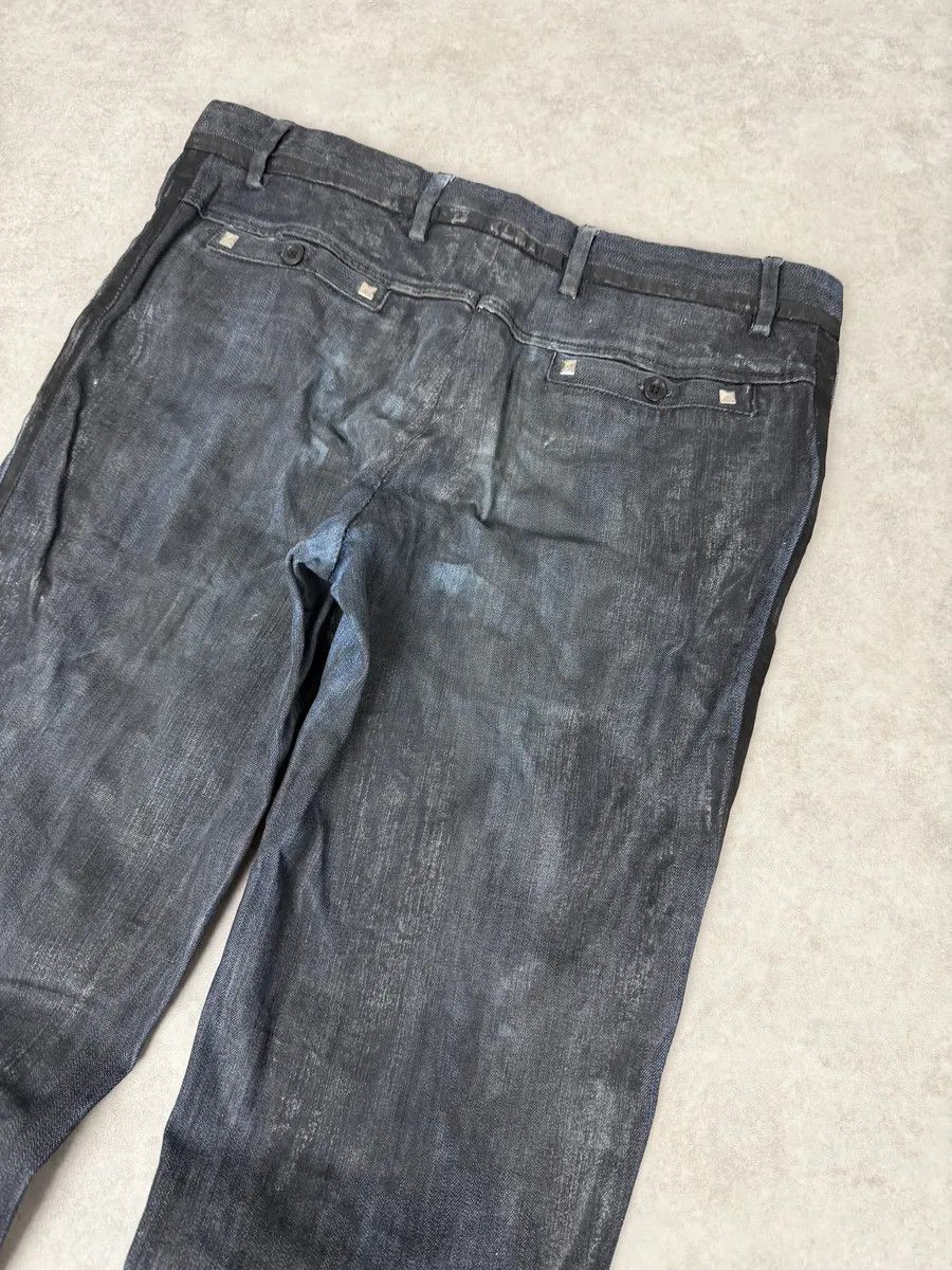 Dolce & Gabbana AW2006 Dolce & Gabbana Black Reworked Waxed Wenim Jeans Size US 32 / EU 48 - 8 Thumbnail