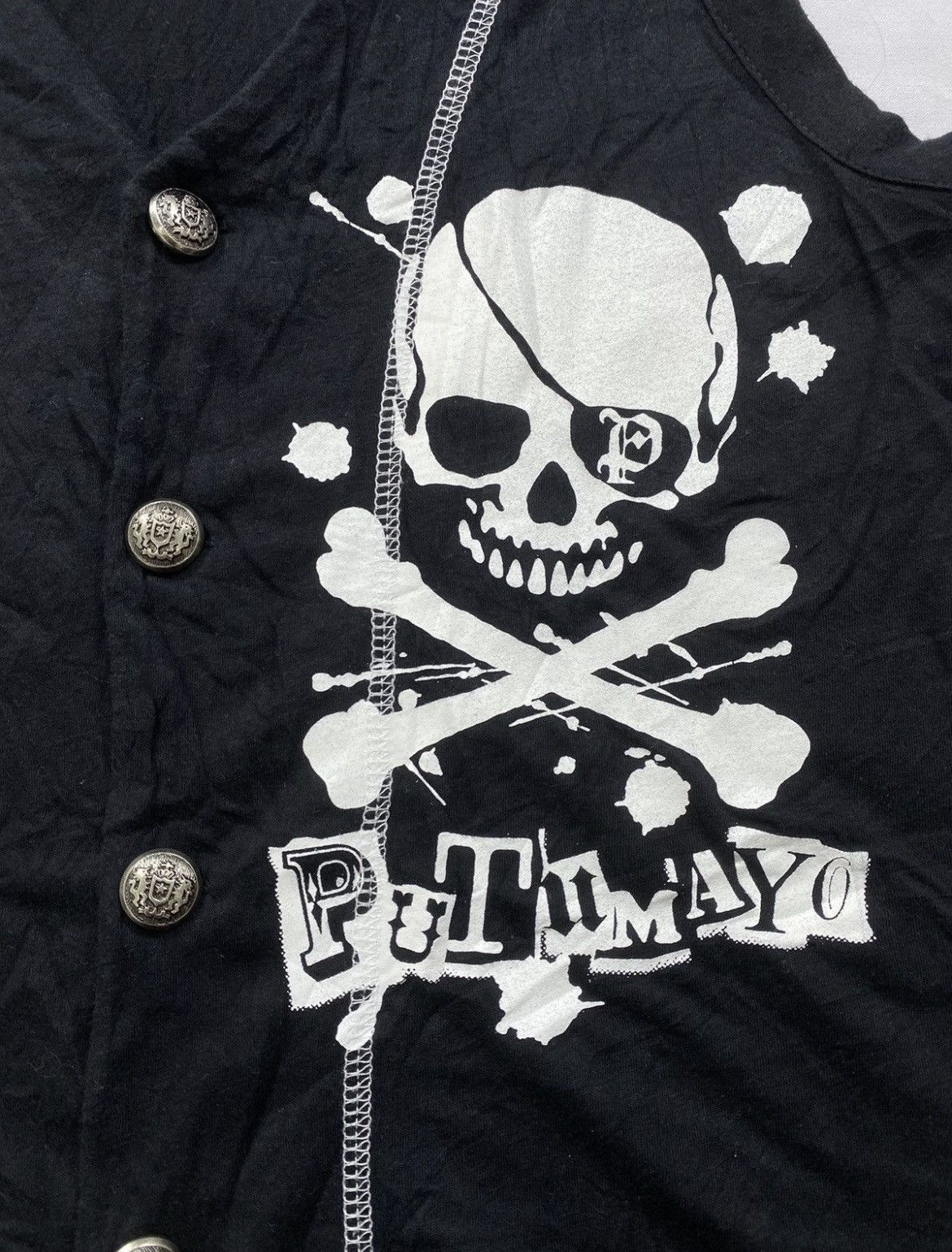 Japanese Brand Gothic skull Putumayo fur hoodie shortsleeve ifsix lgb style Size US S / EU 44-46 / 1 - 3 Thumbnail