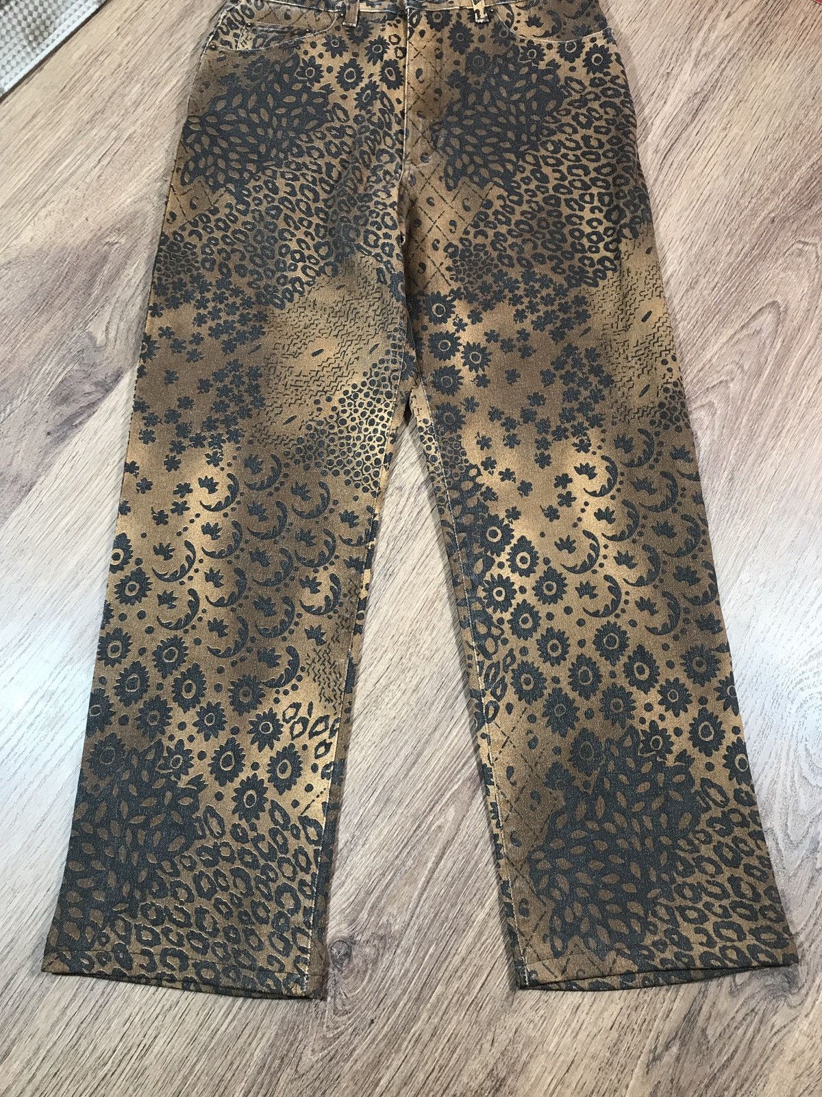 Vintage Vintage Luxury Designer Angelo Marani Print Pants Size 34" / US 12 / IT 48 - 2 Thumbnail