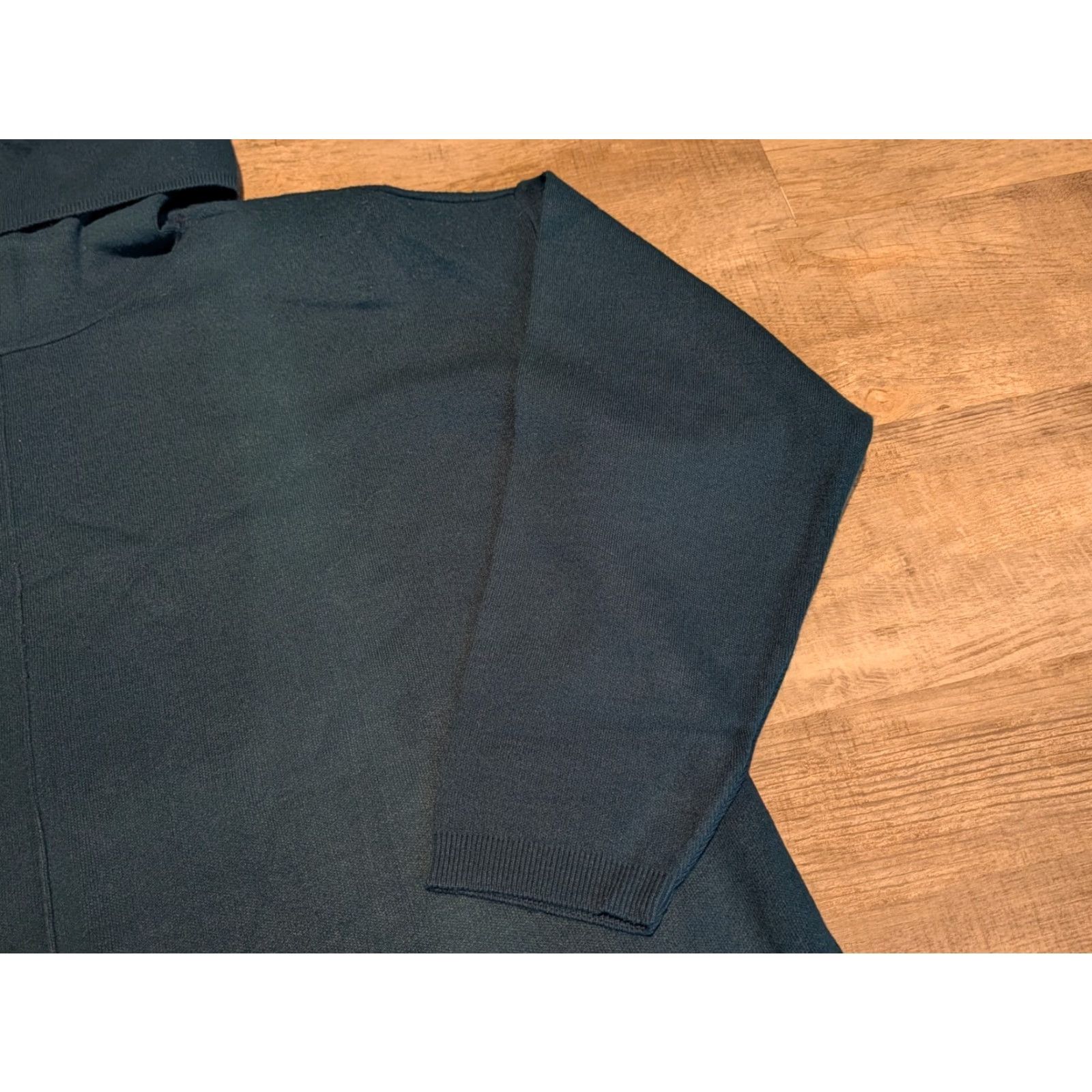 Vintage VINTAGE Karen Lessly Turtleneck Sweater Shirt Womens XL Teal High Neck USA Theme Pullover Acrylic 80s 90s Casual Business Party/Cocktail Travel Size XL / US 12-14 / IT 48-50 - 2 Thumbnail