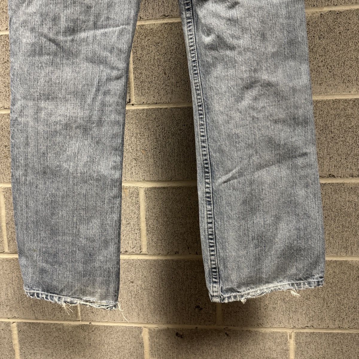 Vintage Y2K Baggy Embroidered Distressed Faded Jeans ERD Grunge Size US 30 / EU 46 - 9 Thumbnail