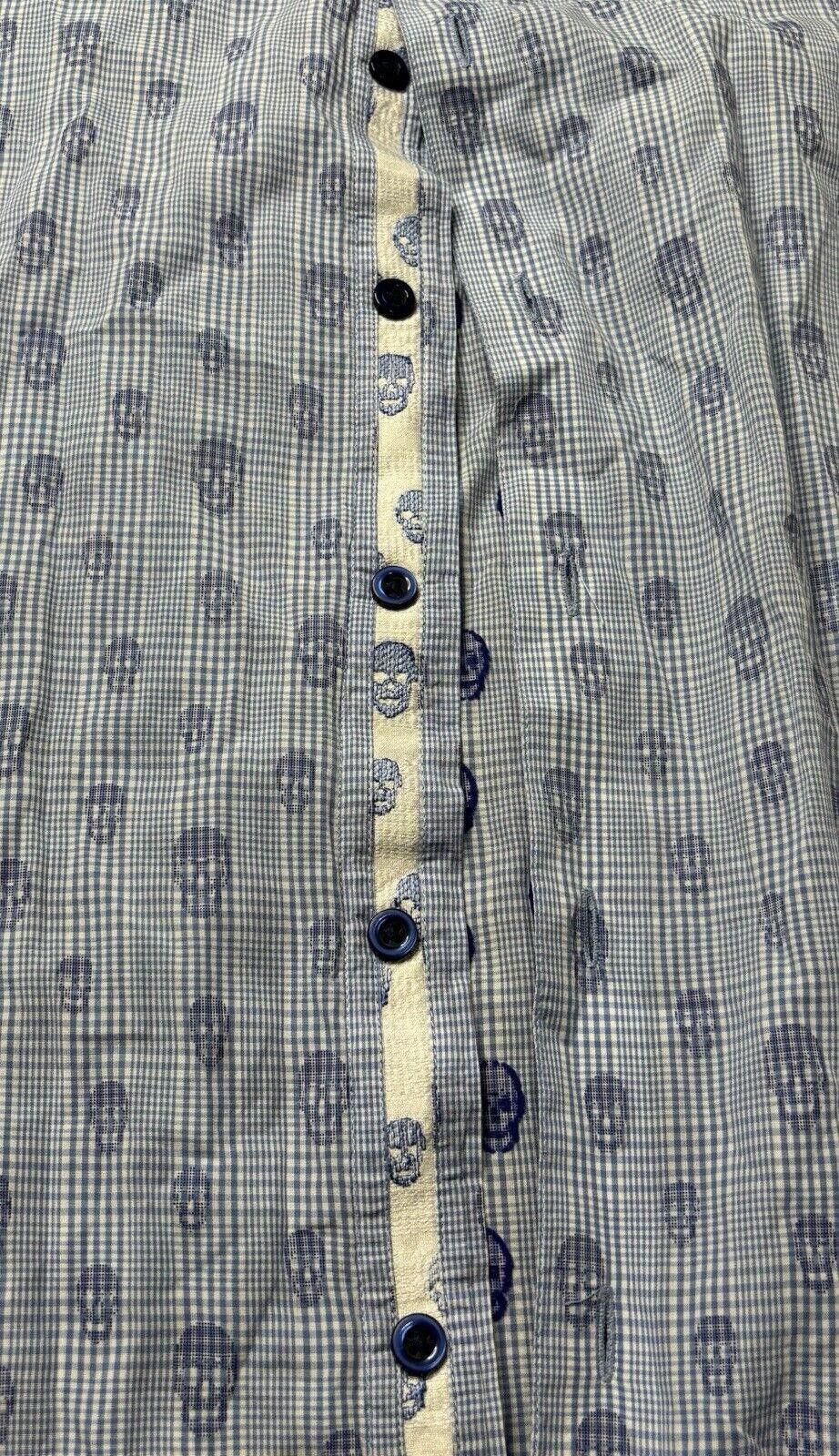 Robert Graham Robert Graham Shirt Men's XL Skull Plaid Floral Flip Cuff Size US XL / EU 56 / 4 - 6 Thumbnail