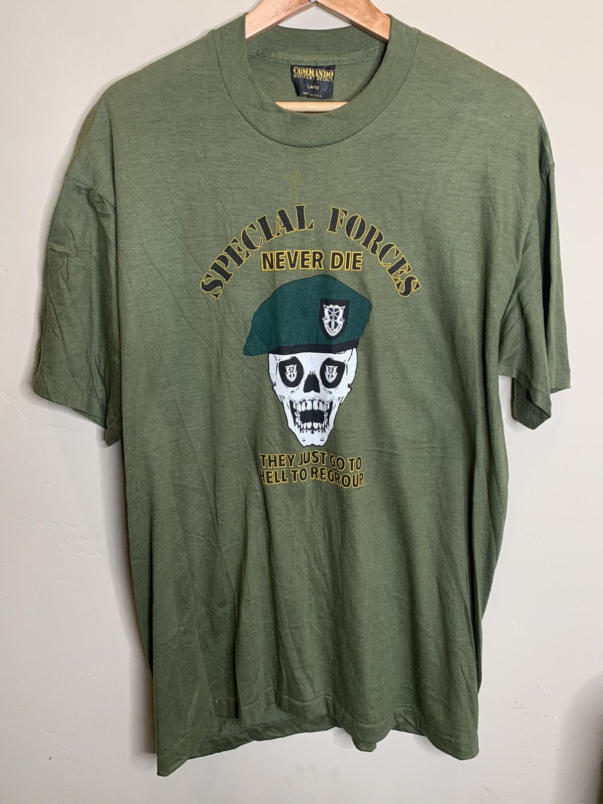 *RARE* Vintage Special Forces Never Die Single Stitch Shirt